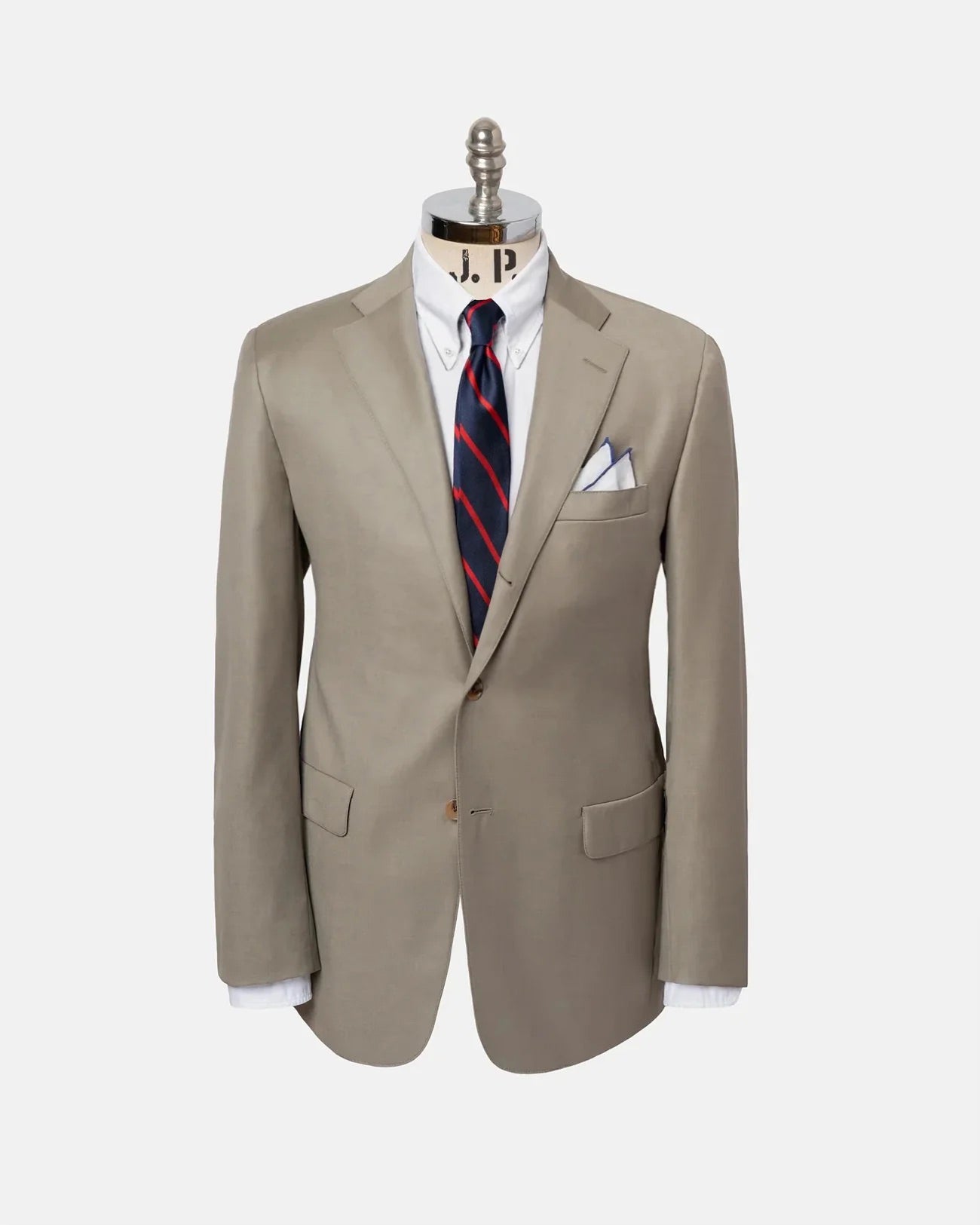 Made-in-USA Tan Super 120s Wool Suit