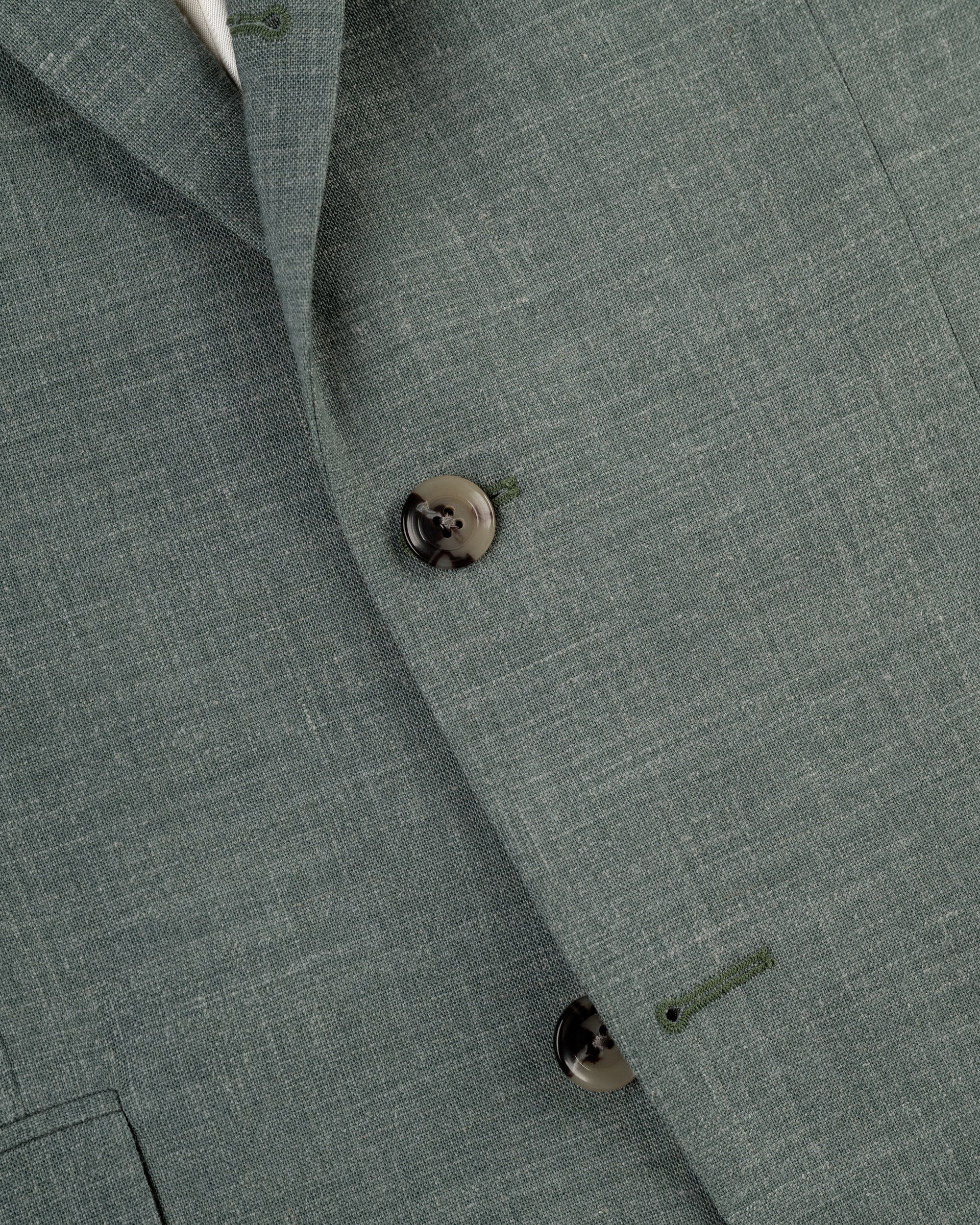 Dark Green Crash Linen Sport Coat
