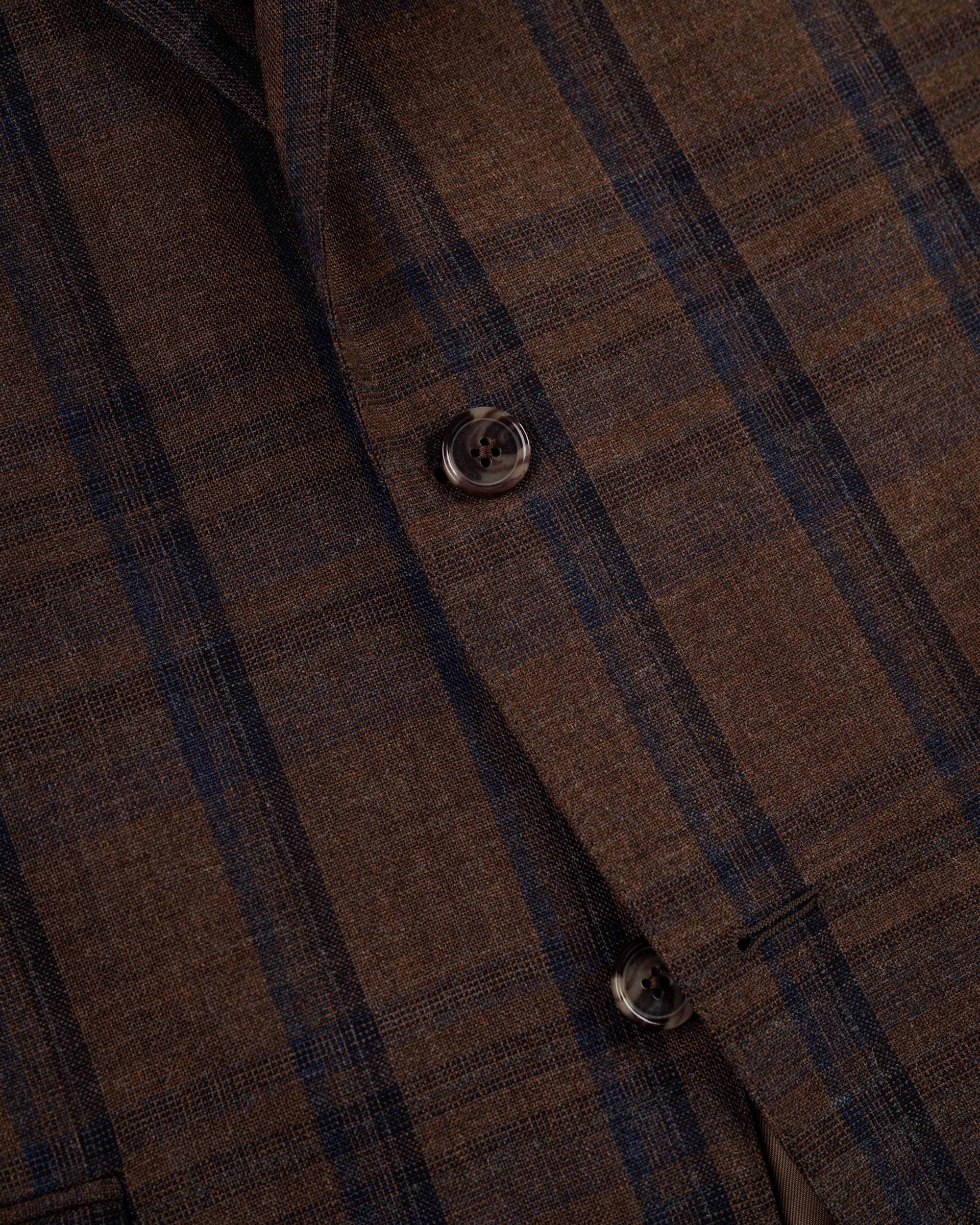 Brown & Navy Windowpane Fox Air Wool Sport Coat | J. PRESS