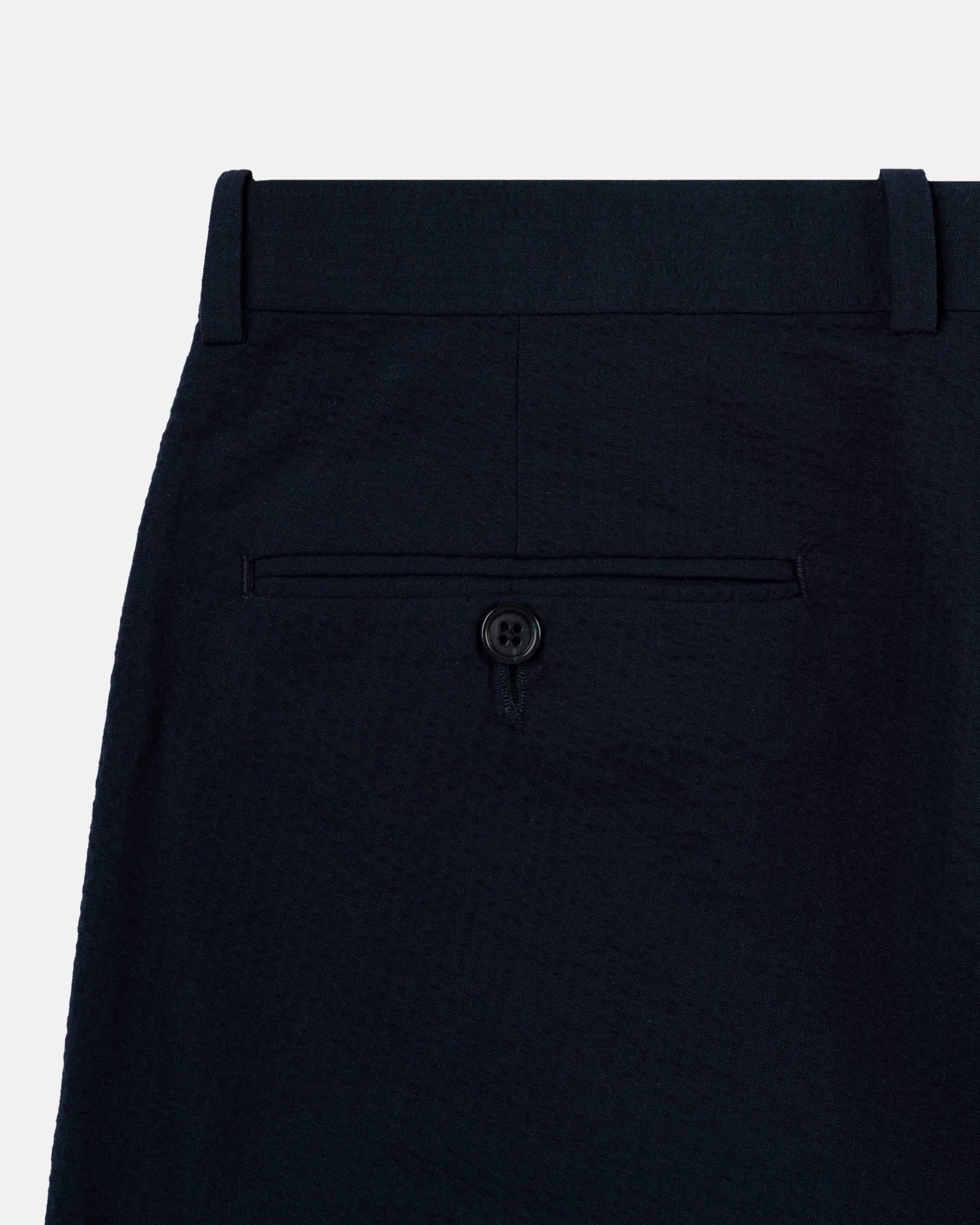 Made-in-Canada Navy Seersucker Trousers