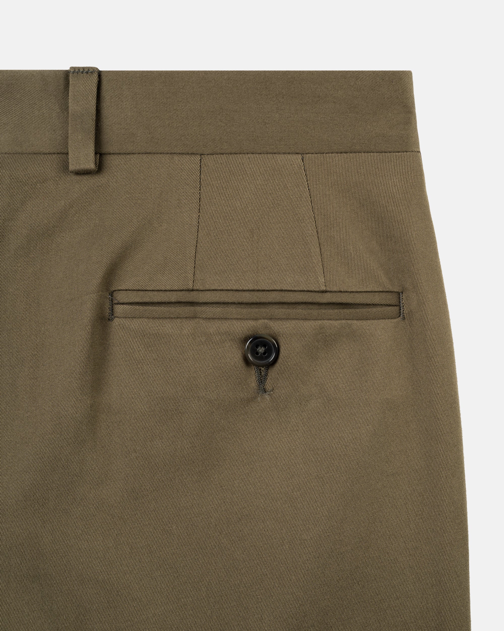 Classic Fit Olive Drill Cloth Trousers | J. Press