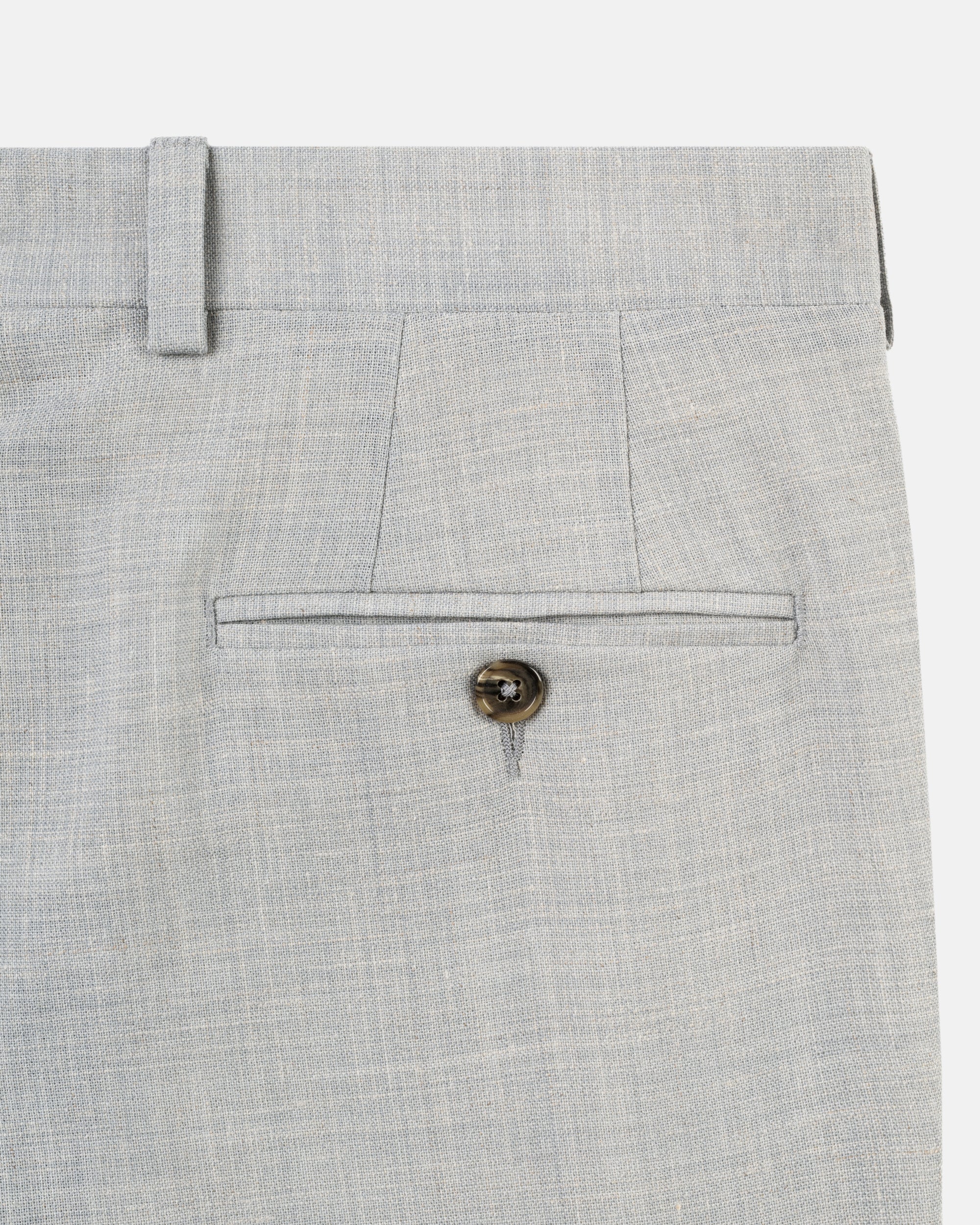 Made-in-Canada Grey Crash Linen Trousers