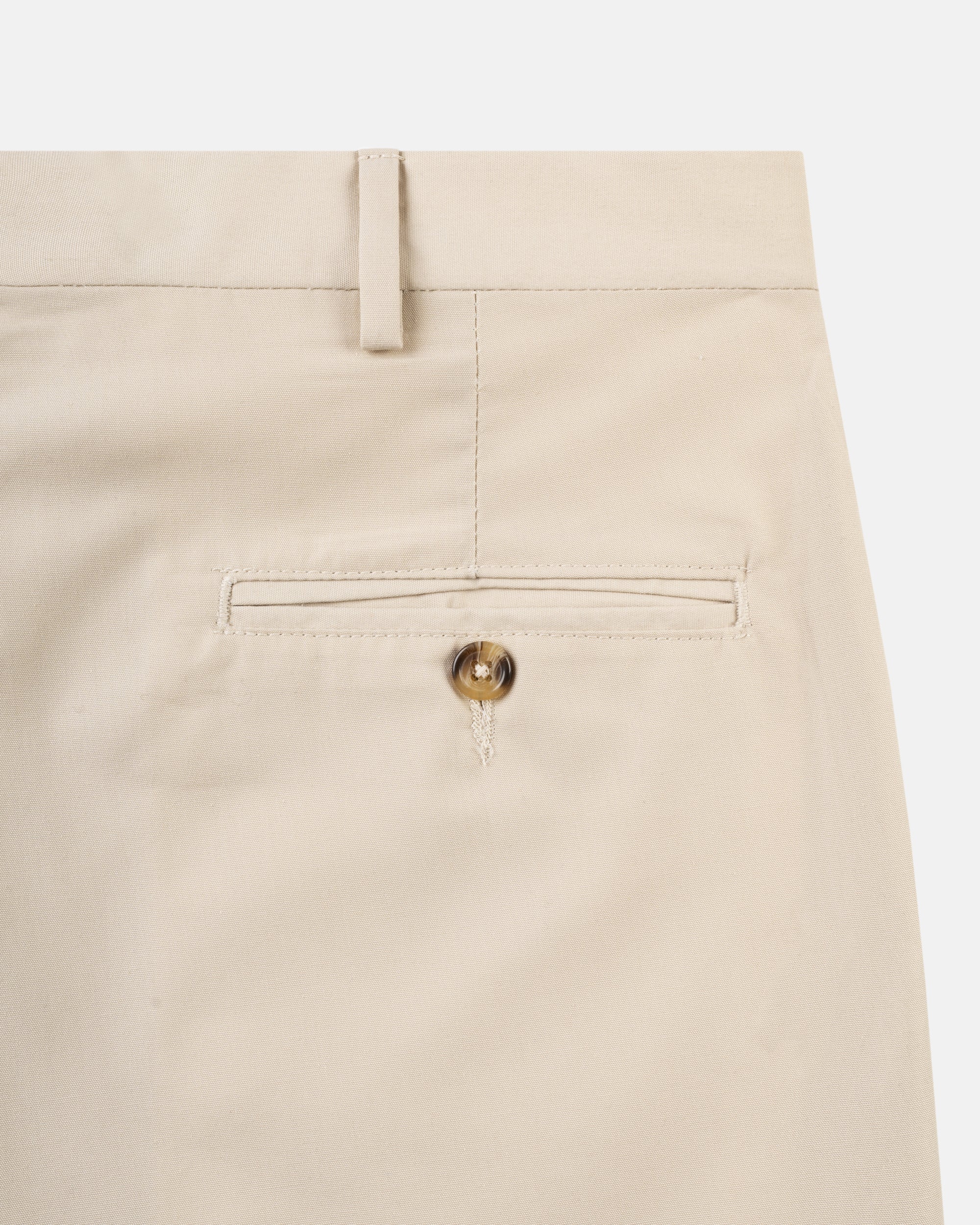 Made-in-USA Light Tan Cotton Poplin Pant