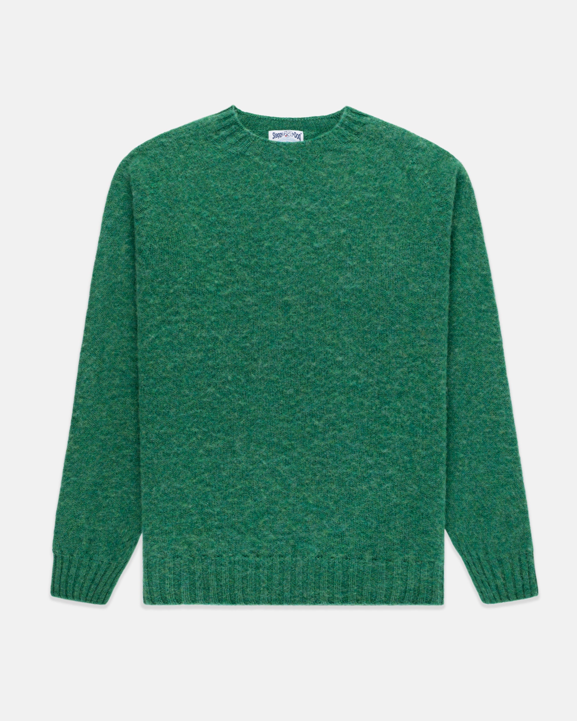 Shaggy Dog Sweater Green - Trim Fit | Men's Sweaters - J. Press
