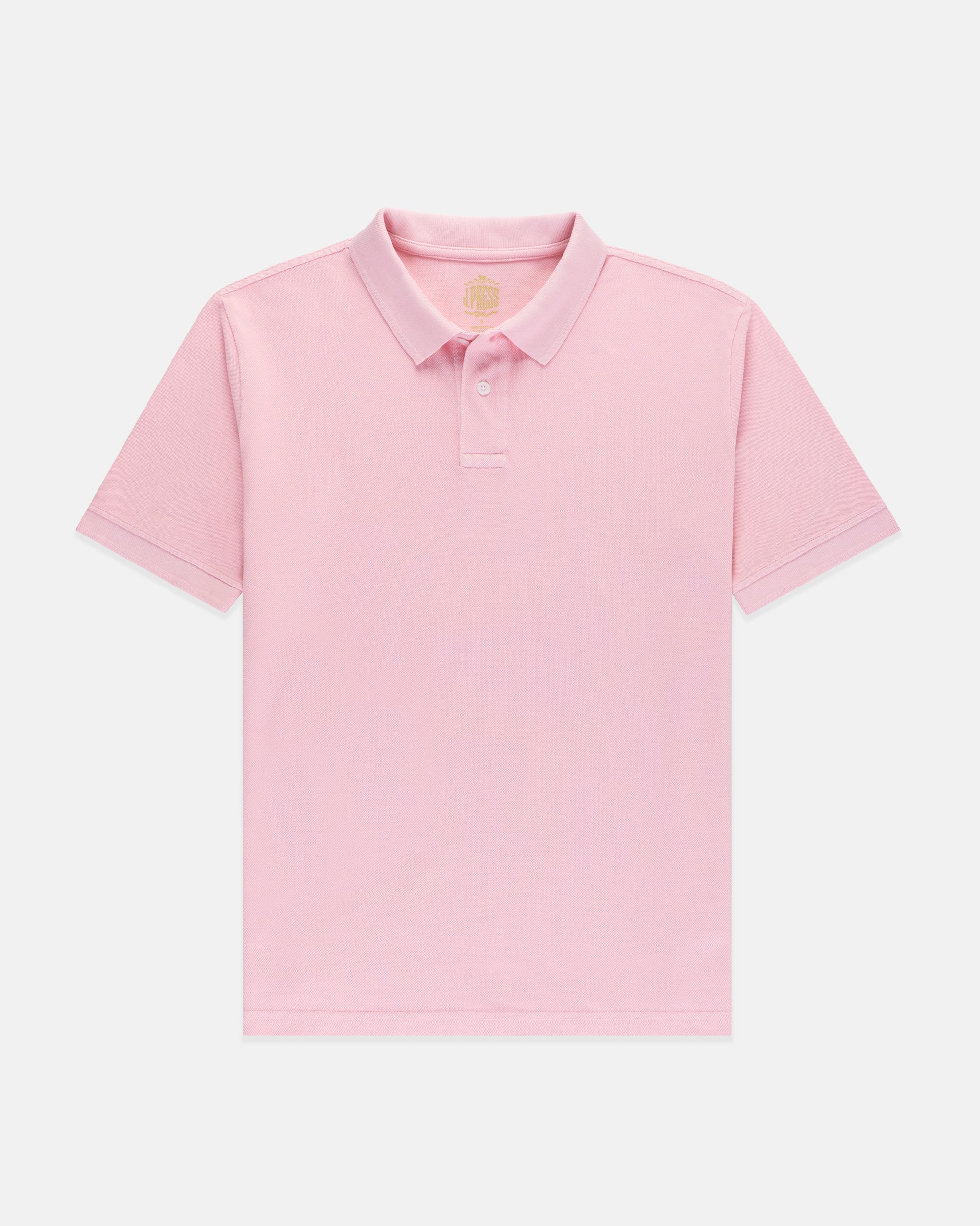 Pink Cotton Pique Polo
