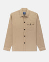 Made-in-England Khaki Drywax Cotton Overshirt