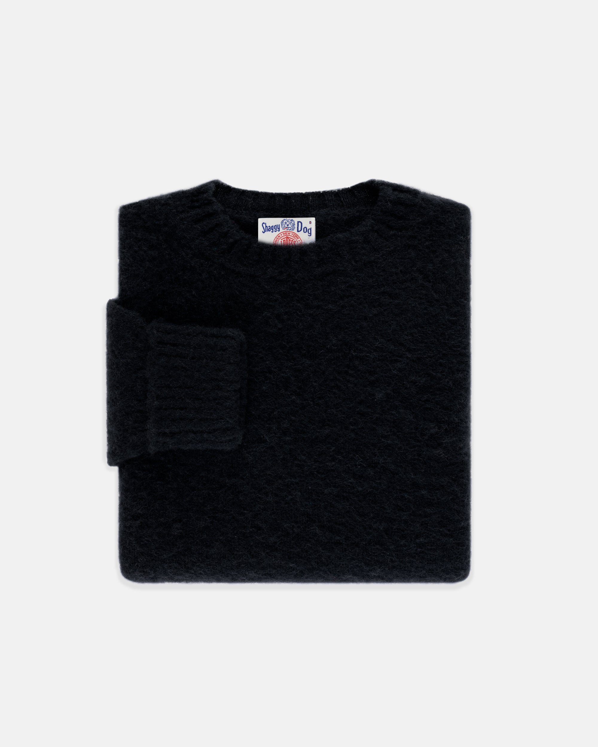 Shaggy Dog Sweater Black - Classic Fit | Men's Sweaters - J. Press