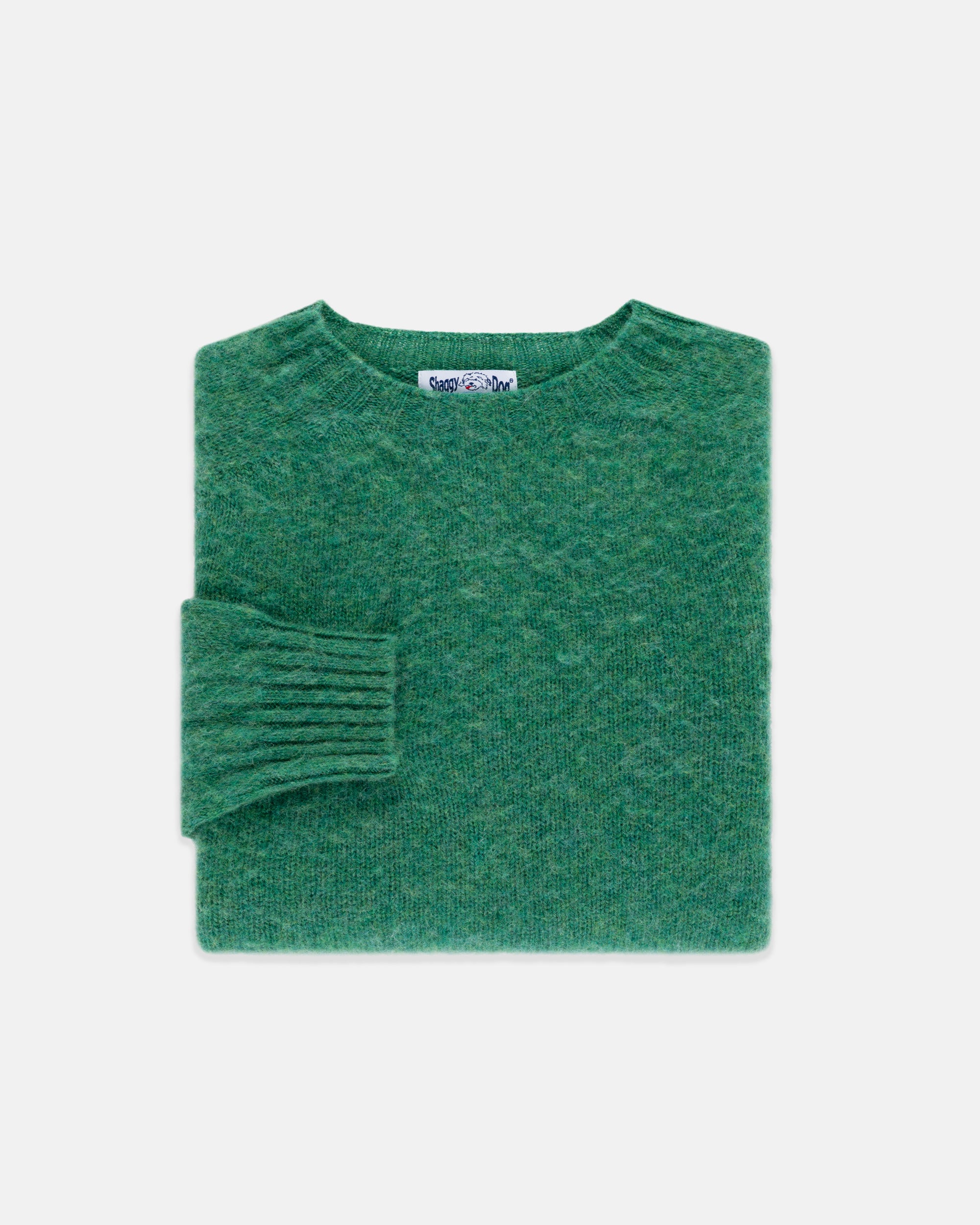 Shaggy Dog Sweater Green - Trim Fit | Men's Sweaters - J. Press