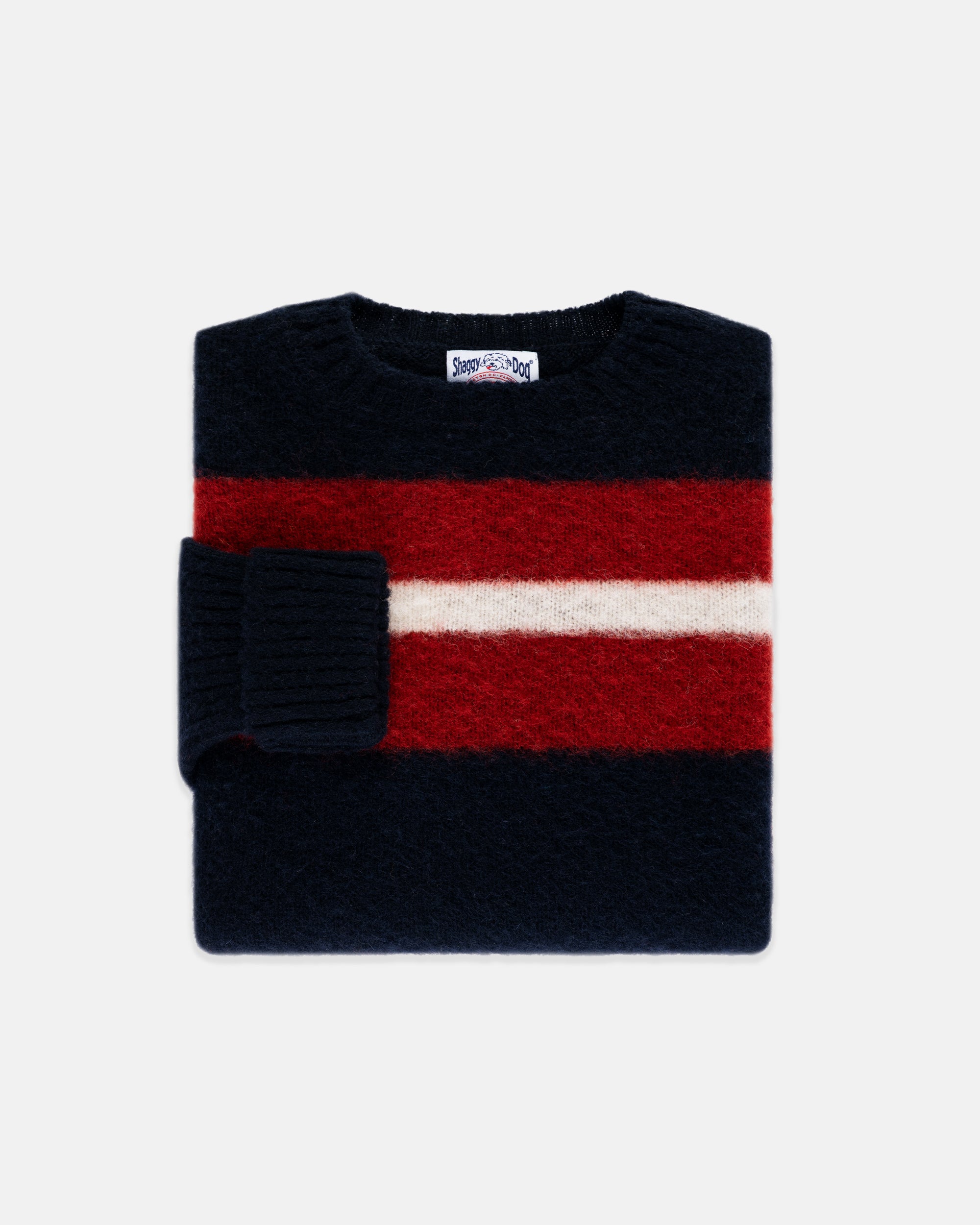 45R ☻*パフスリーブニット　モックネック くるみボタン ウール100％ TWEED MILL（ツイードミル） フリーススカーフ 25-180-FL メンズ