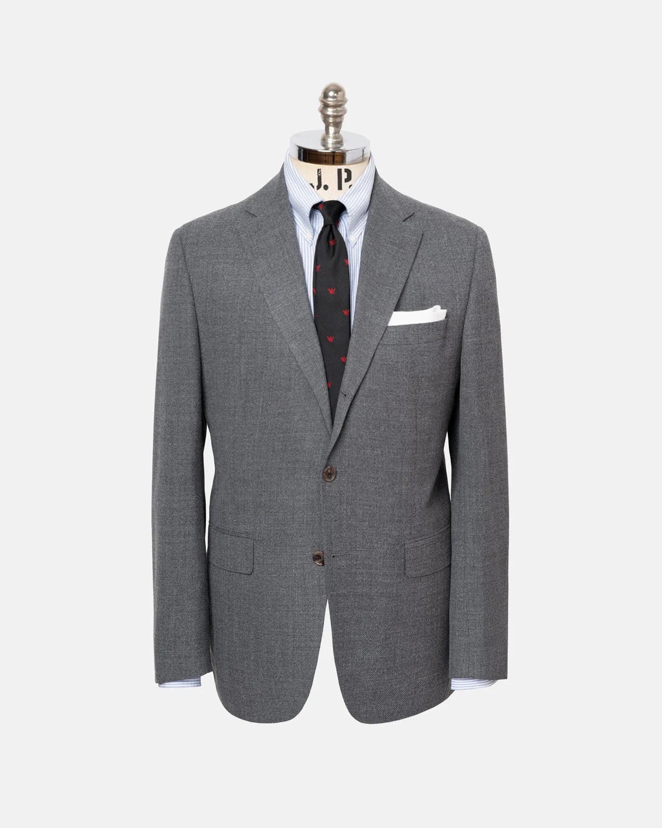 Made-in-Canada Grey Wool Hopsack Sport Coat