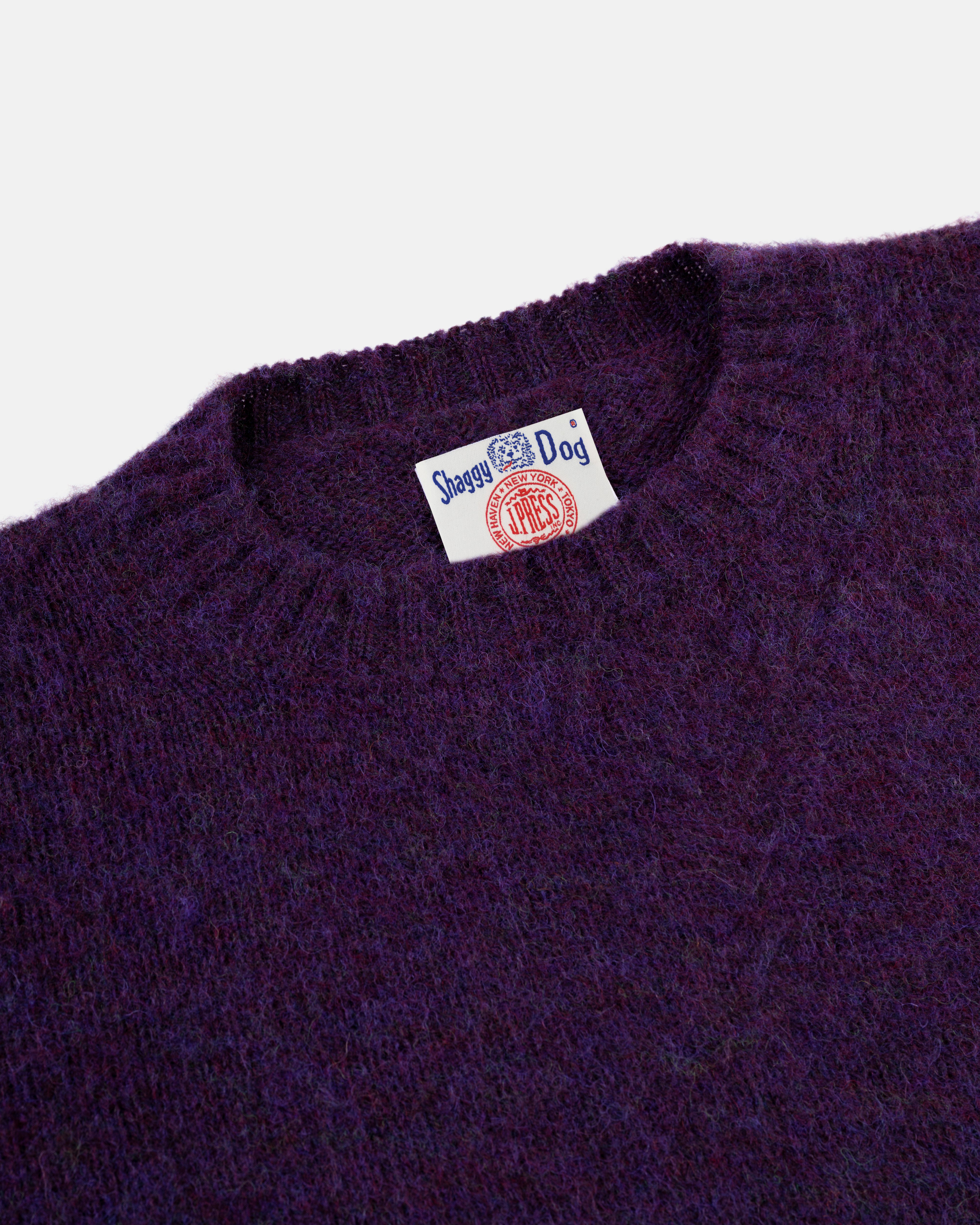 Shaggy Dog Sweater Purple - Classic Fit | Men's Sweaters - J. Press