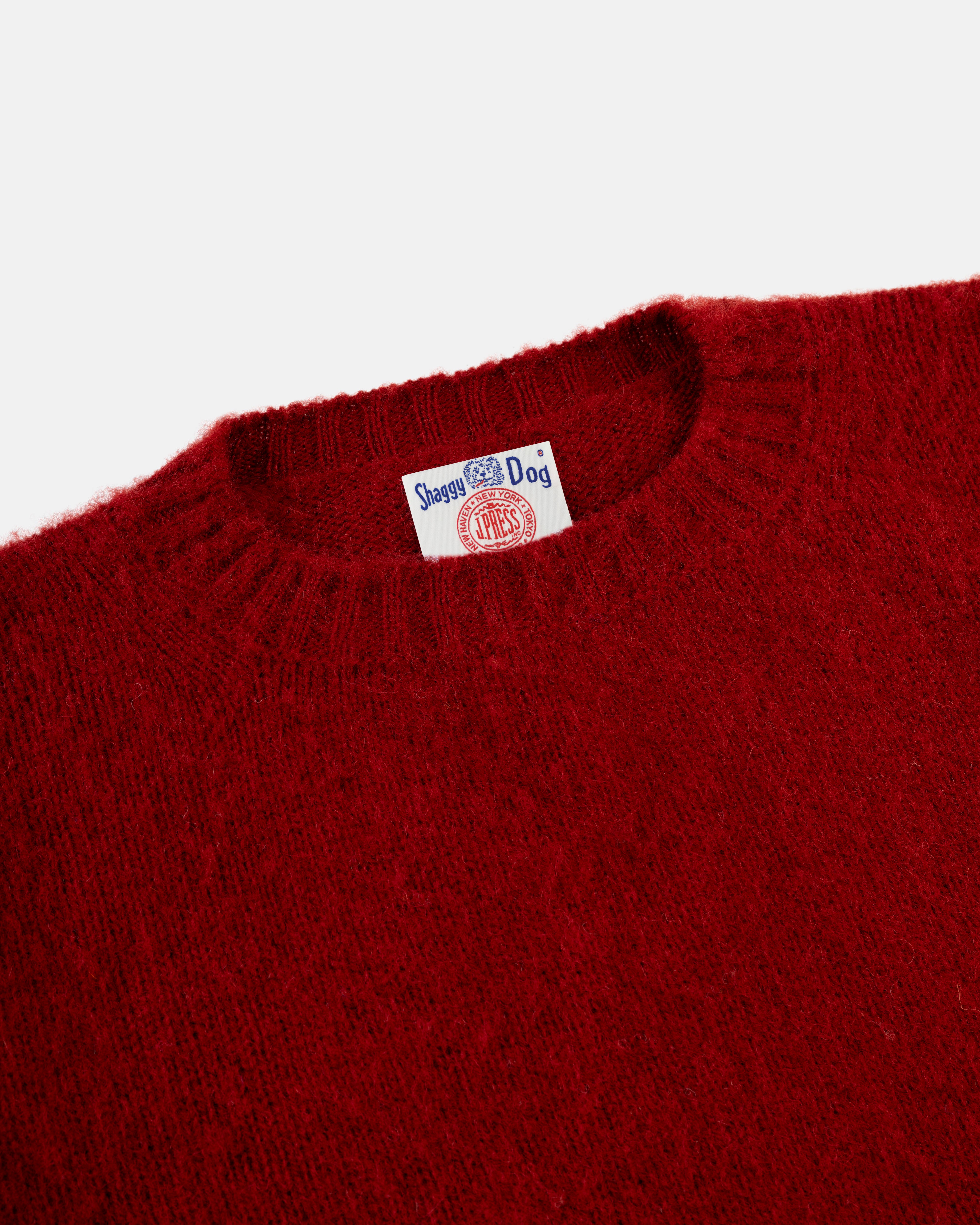Shaggy Dog Sweater Dark Red - Classic Fit | Men's Sweaters - J. Press