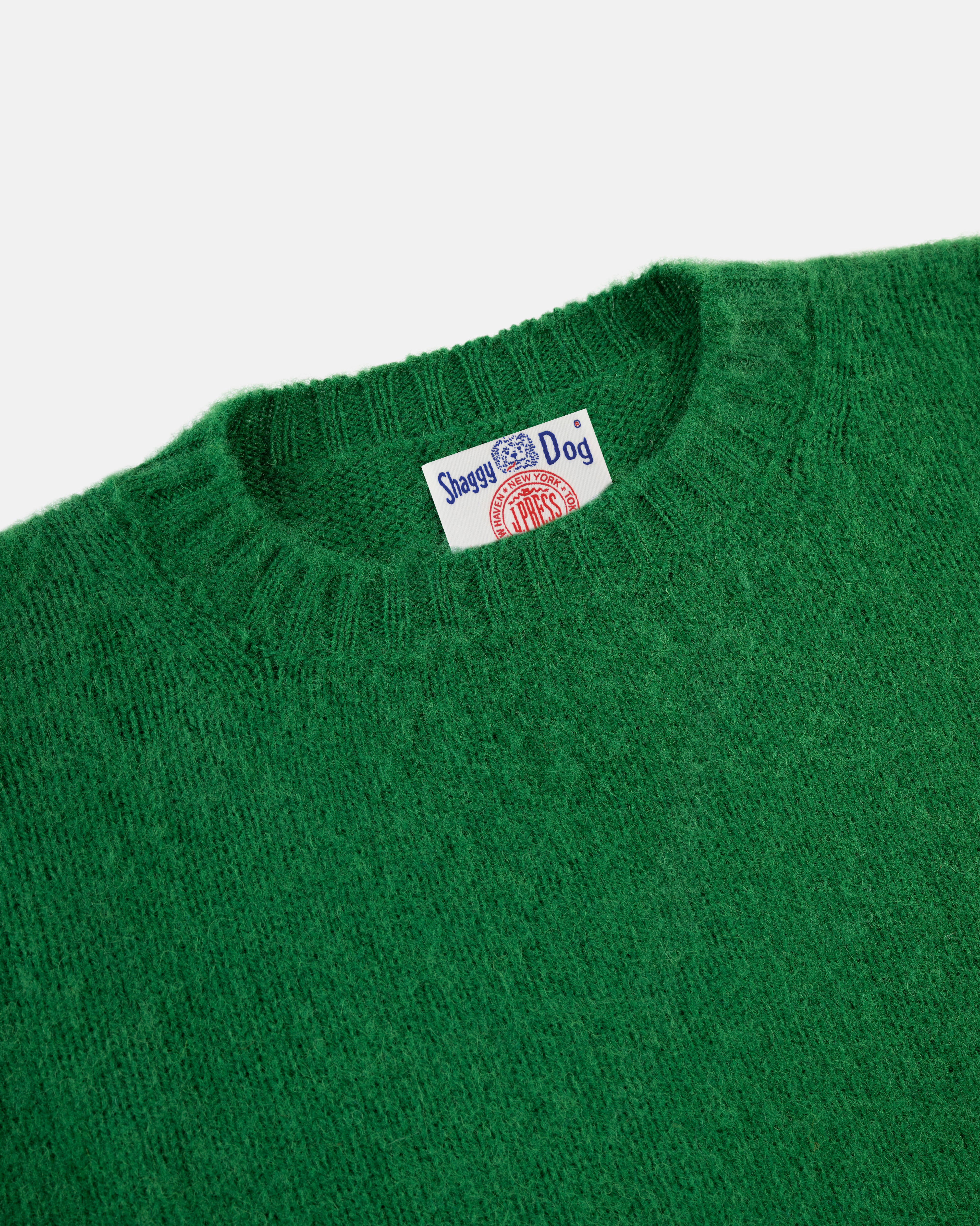 Shaggy Dog Sweater Kelly Green - Classic Fit | Men's Sweaters - J