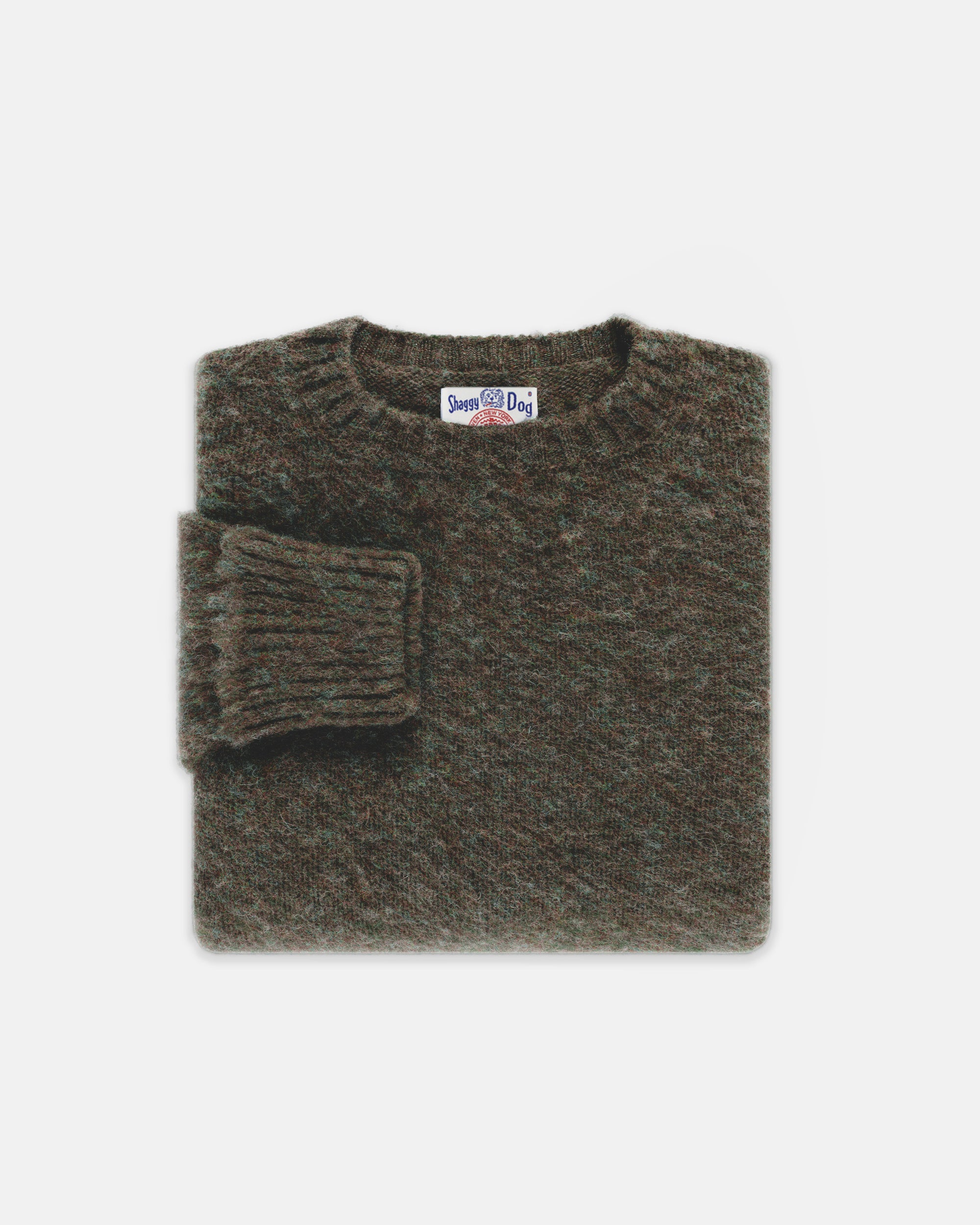 Shaggy Dog Sweater Blue/Brown - Classic Fit | Men's Sweaters - J