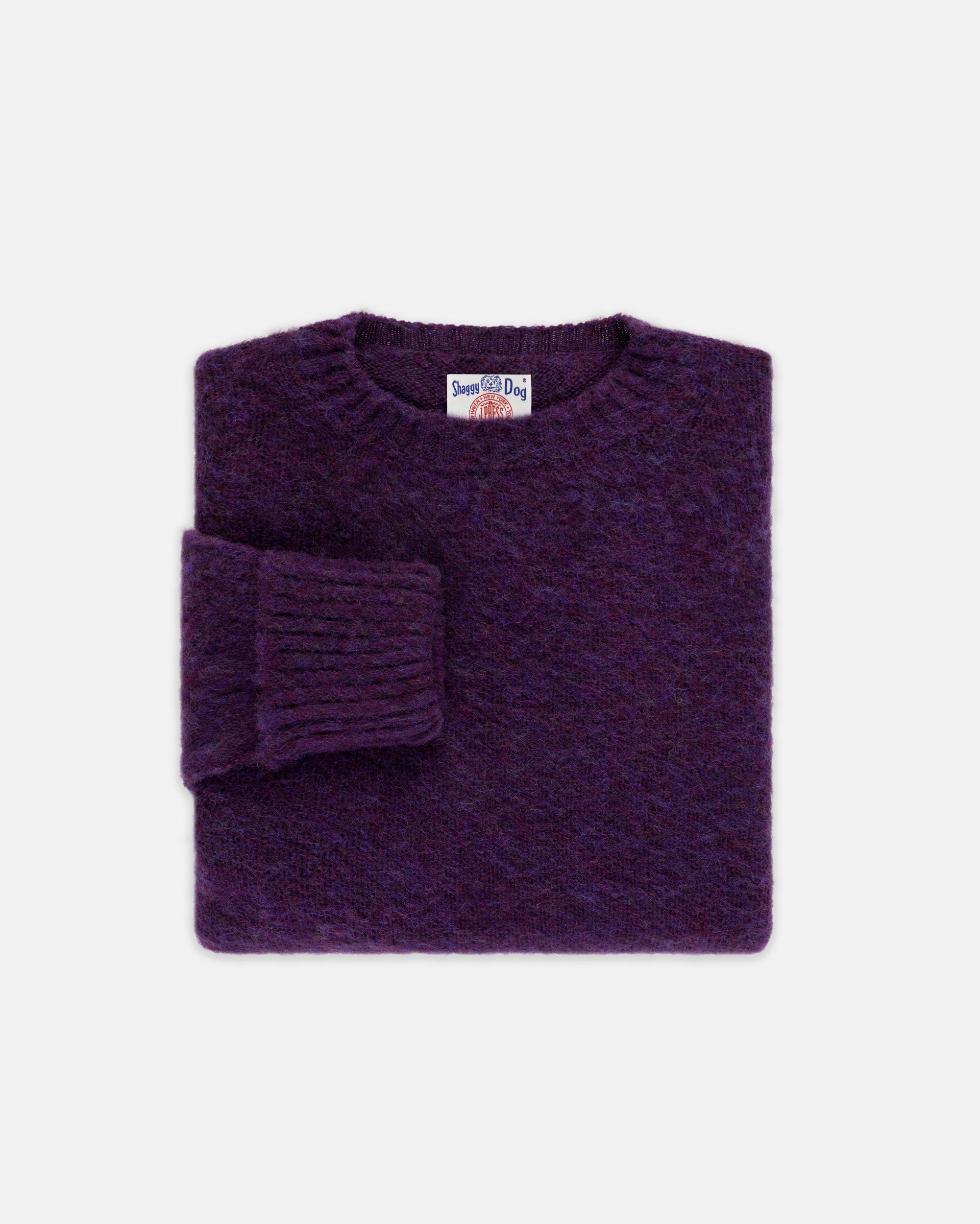 Shaggy Dog Sweater Purple - Classic Fit | Men's Sweaters - J. Press Shaggy Dog Sweater Purple - Classic Fit | Men's Sweaters - J. Press