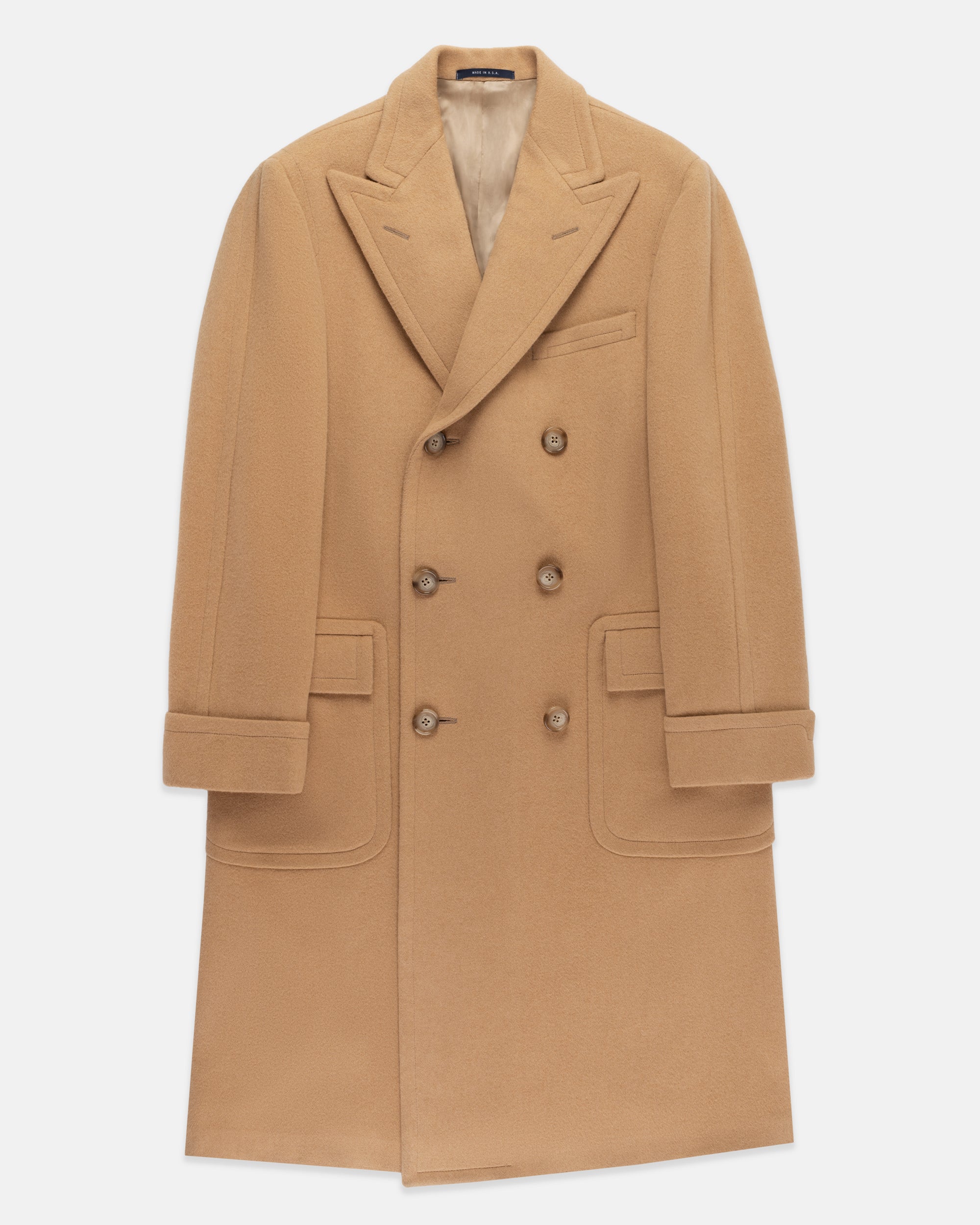 J. Press ポロコート ベージュ Camel Double Breasted Polo Coat | Men's Coats and Outerwear - J. Press