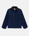 Navy Fleece-lined Canvas Deck Jacket