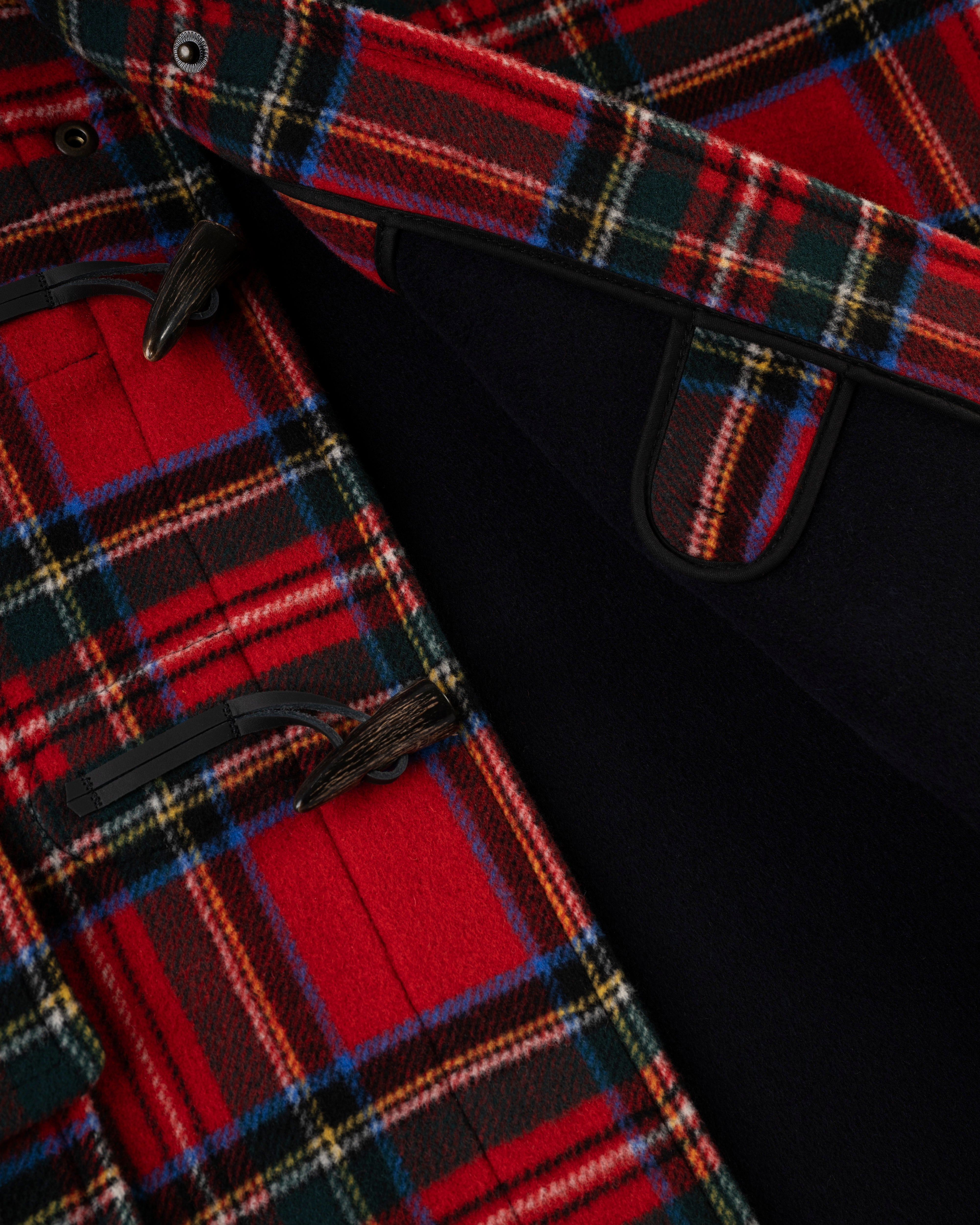 Morris Duffle Coat - Royal Stewart with Navy | J. Press