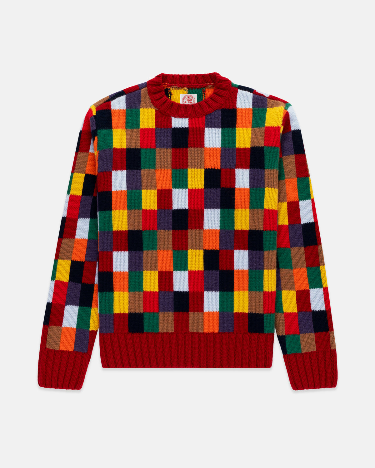 Patchwork Wool Sweater