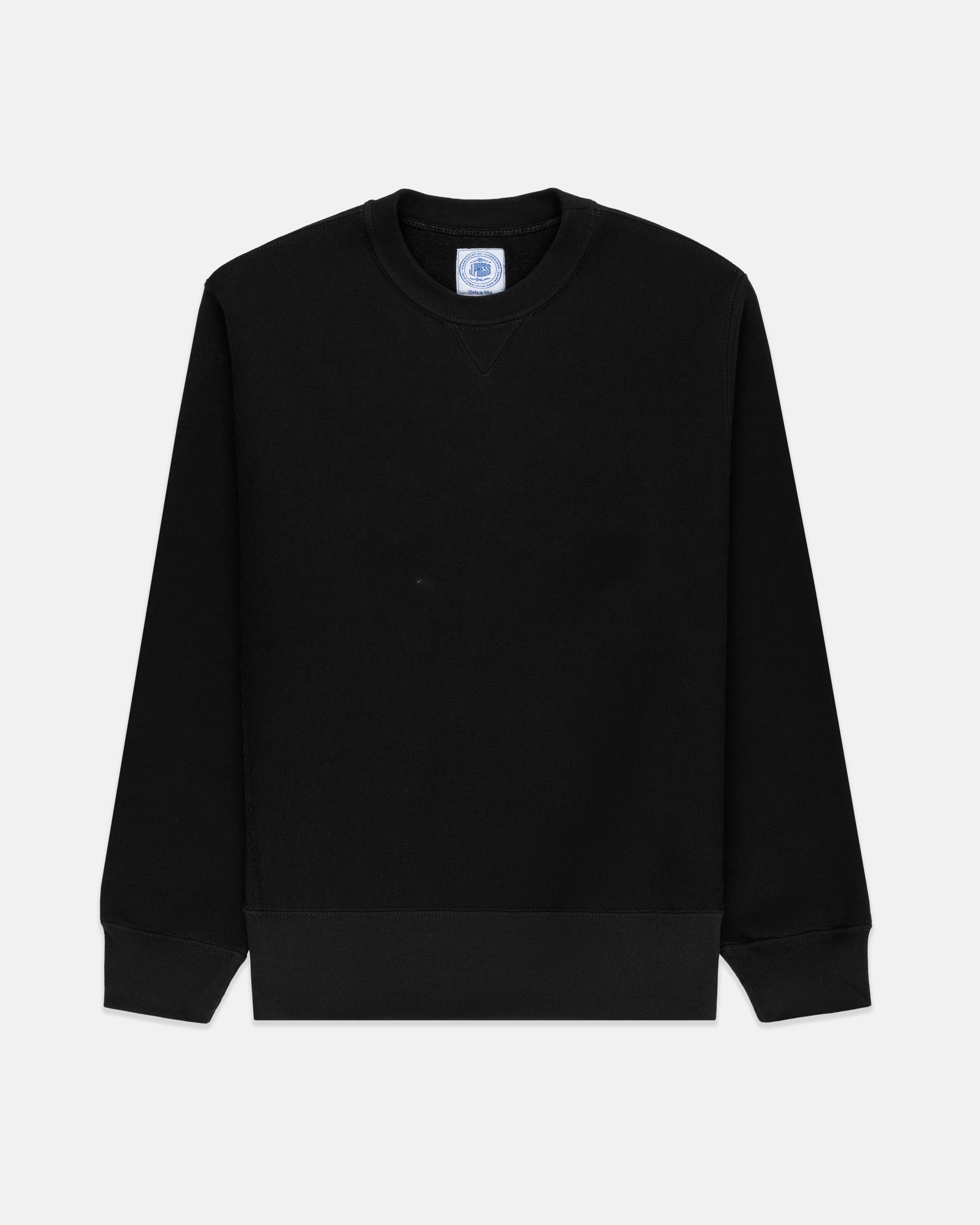 Made-in-USA Black Heavyweight Sweatshirt