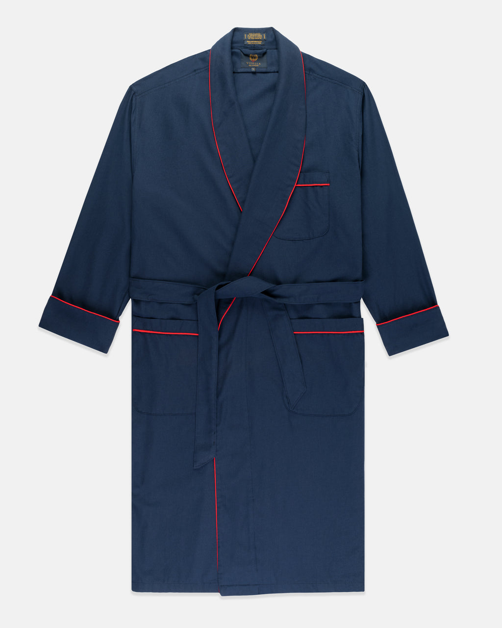 Navy Viyella Robe | Men's Pajamas and Robes - J. Press