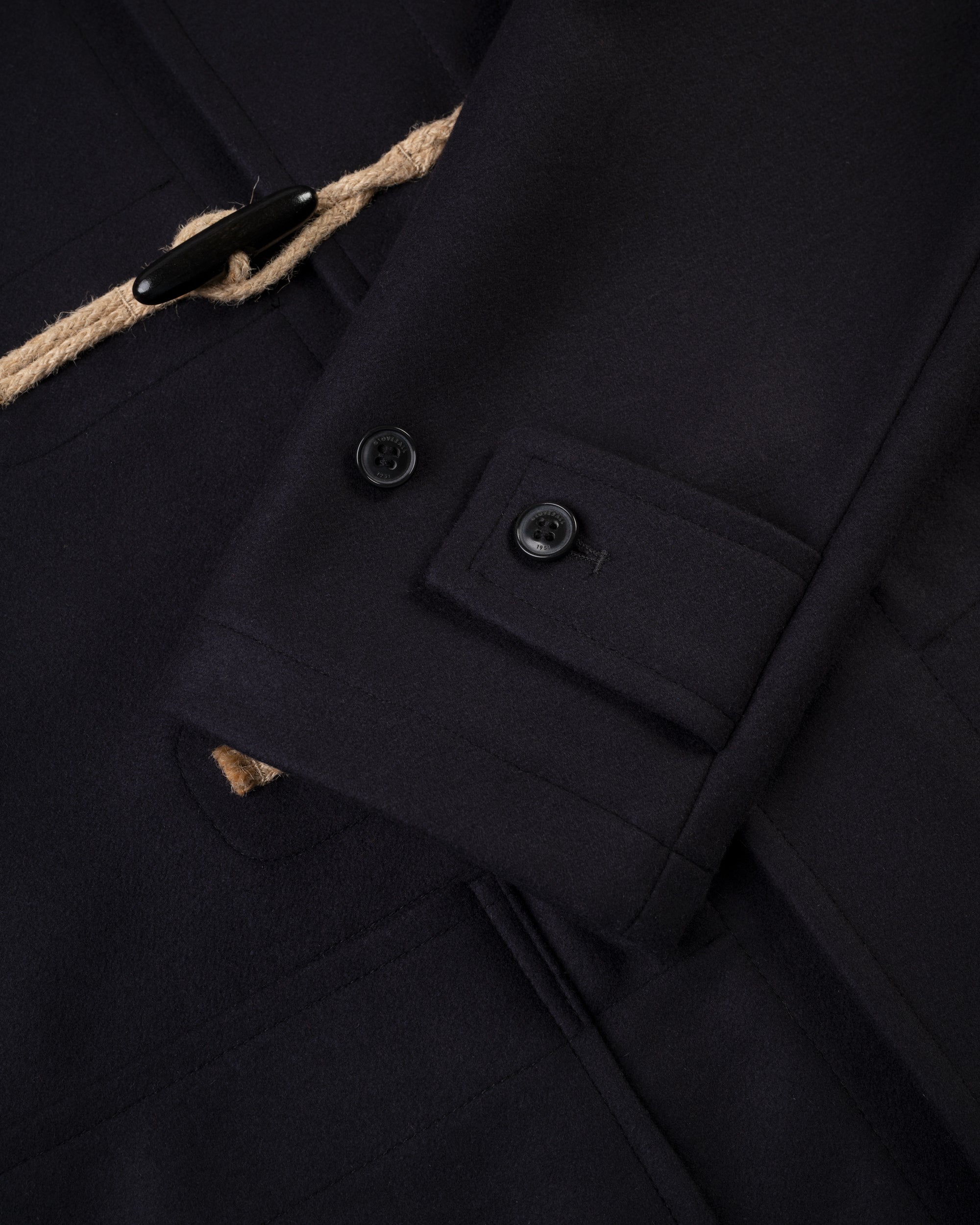 Duffle Coat in Navy/Green/Red | Men's Coats and Dress Clothes - J