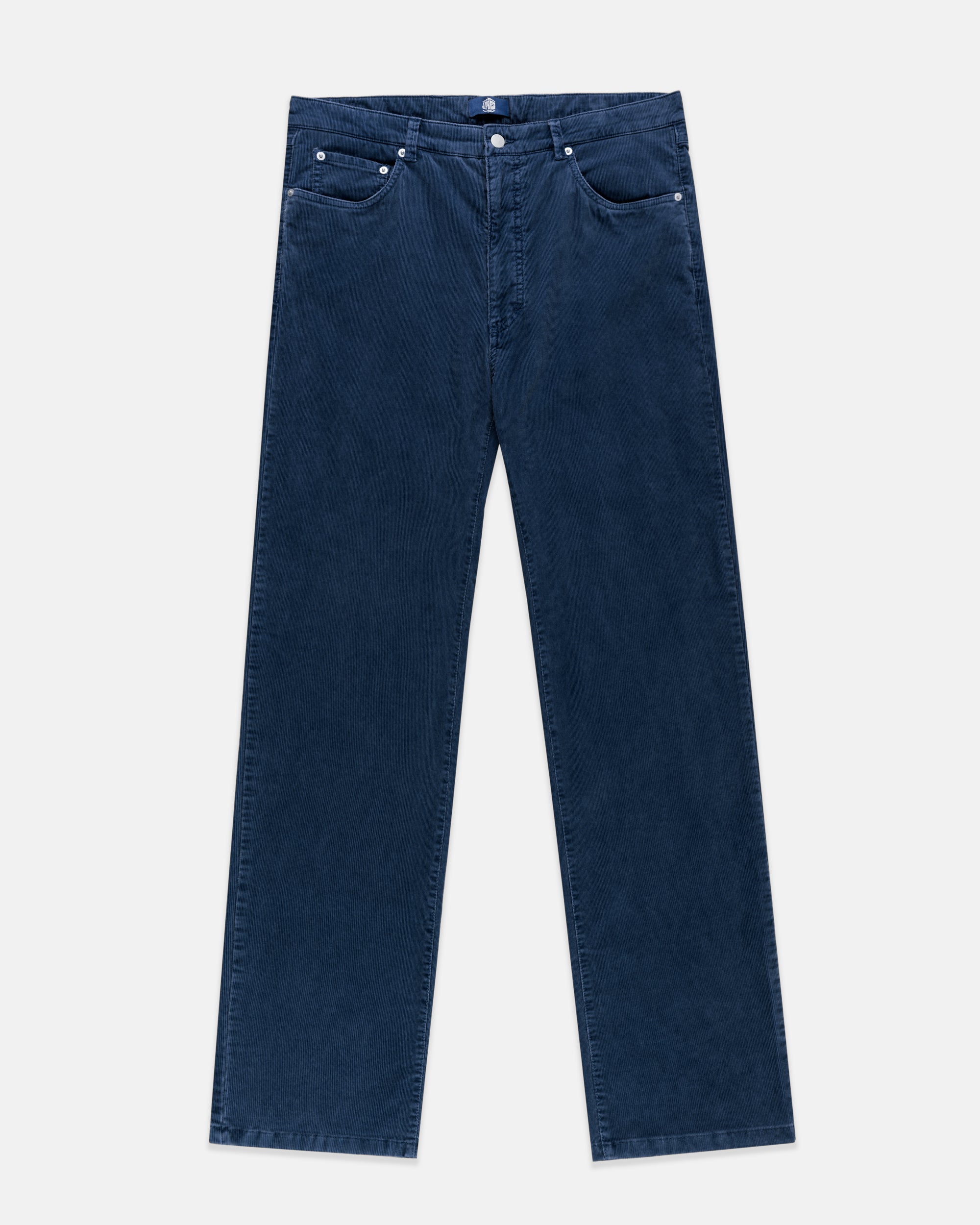 Blue 5-Pocket Corduroy Pant