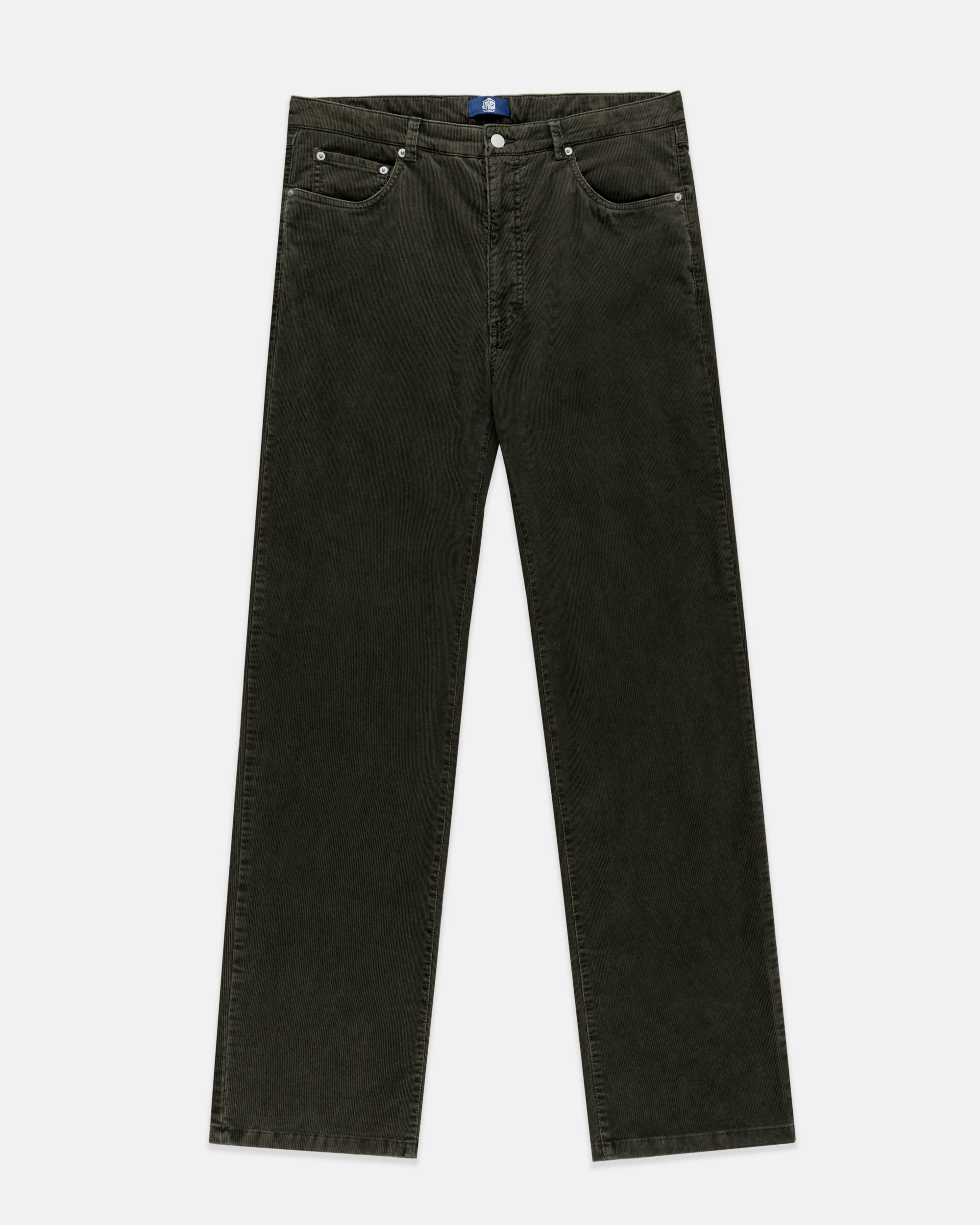 Dark Olive 5-Pocket Corduroy Pant