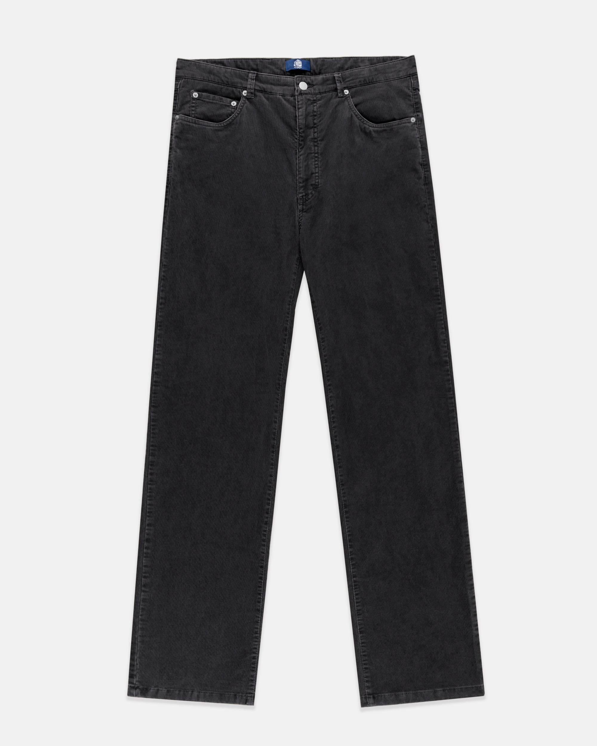 Charcoal 5-Pocket Corduroy Pant