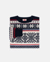 Made-in-Norway Navy Norwegian Crewneck Ski Sweater