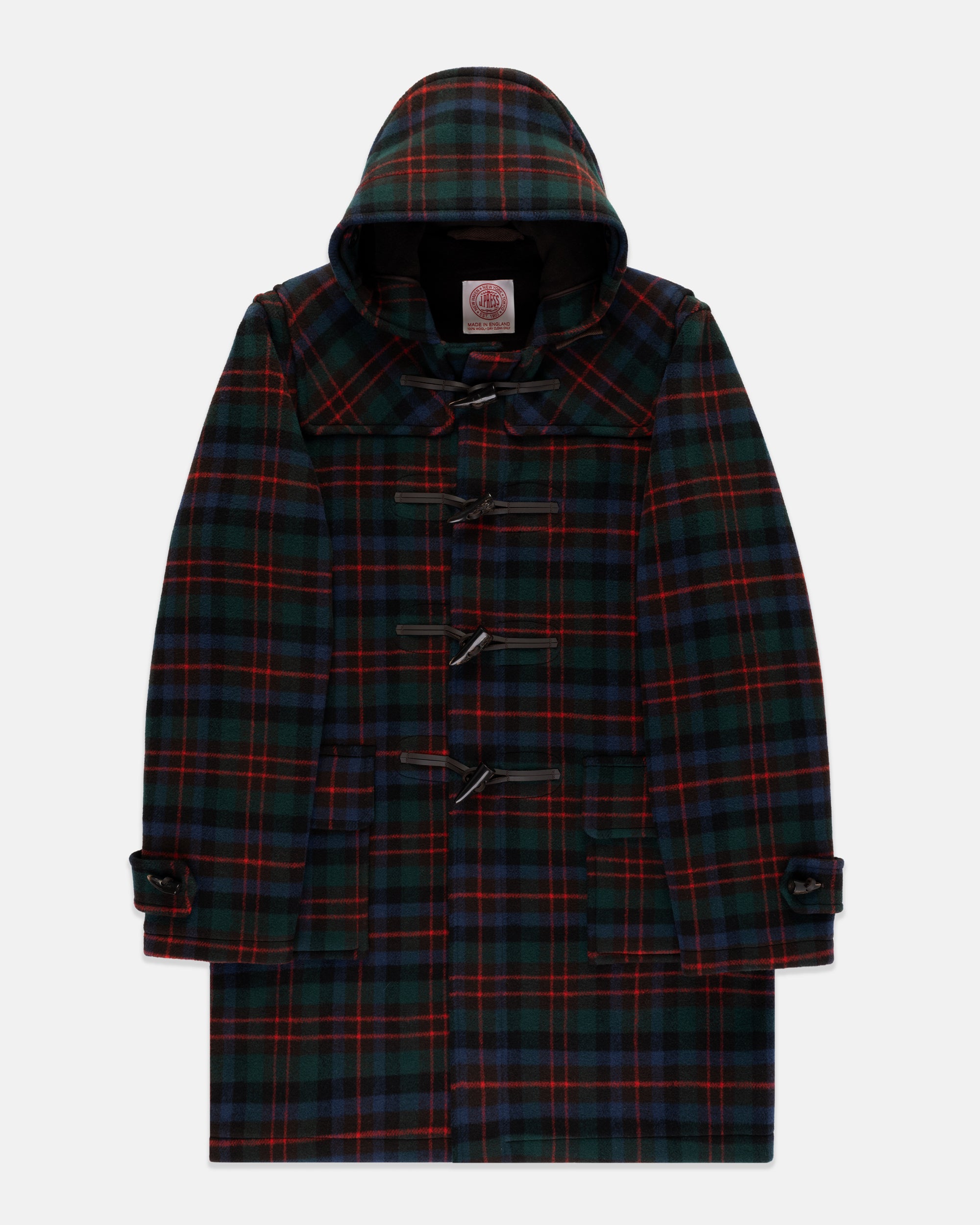 Made-in-England Macduff Tartan Classic Morris Duffle Coat