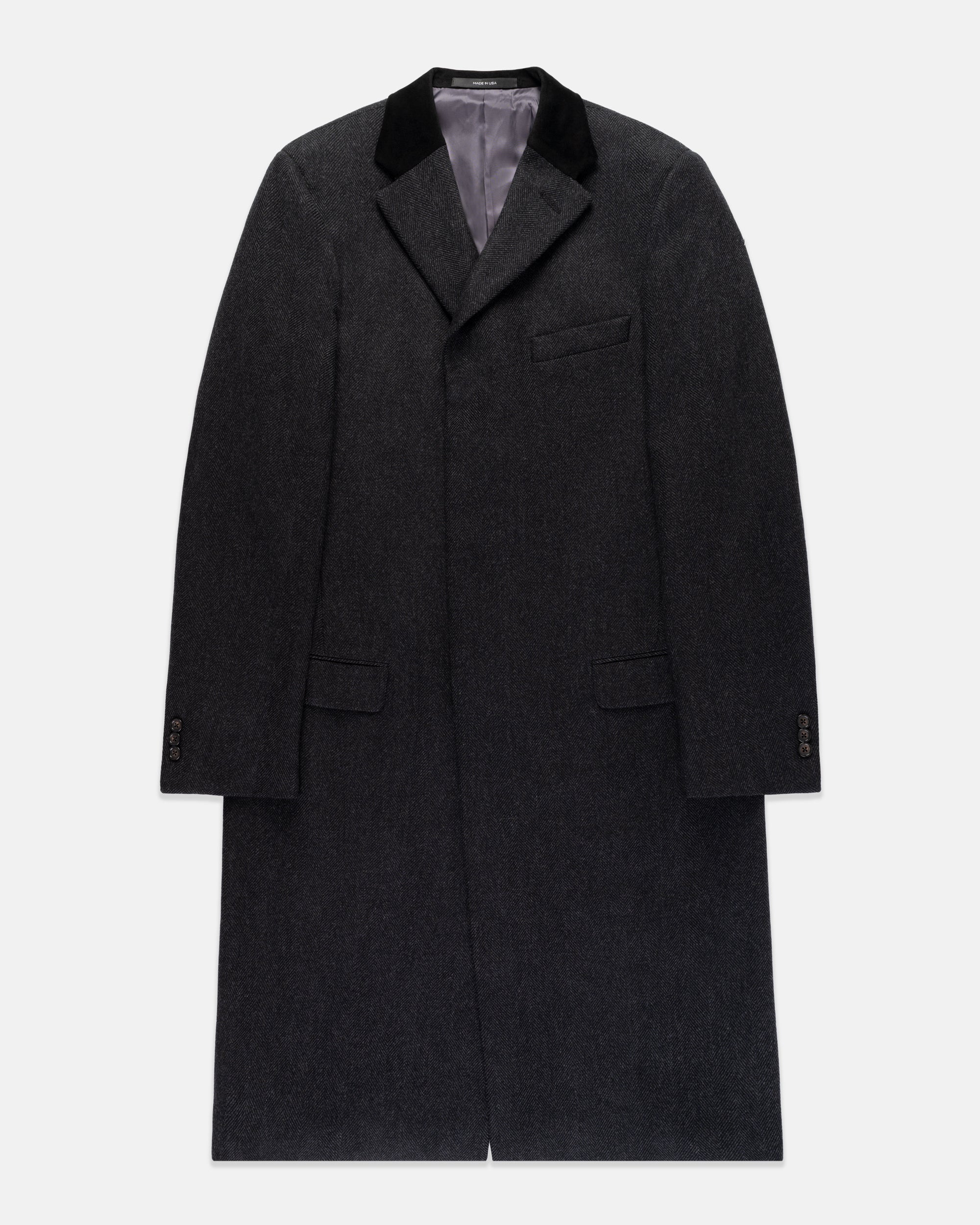 Made-in-USA Chesterfield Topcoat