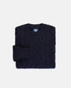 Made-in-Ireland Navy Aran Fisherman's Sweater