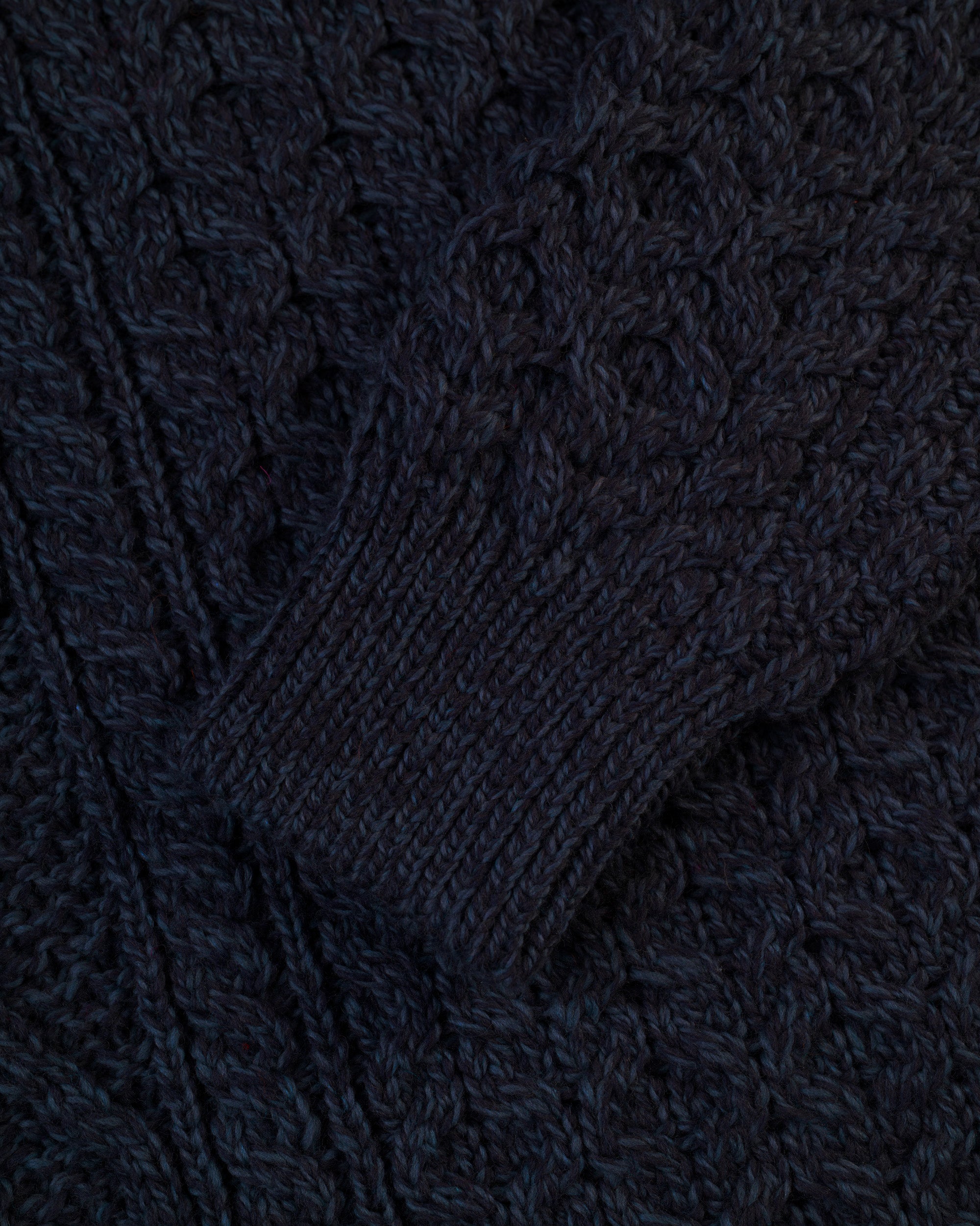 Made-in-Ireland Navy Aran Fisherman's Sweater