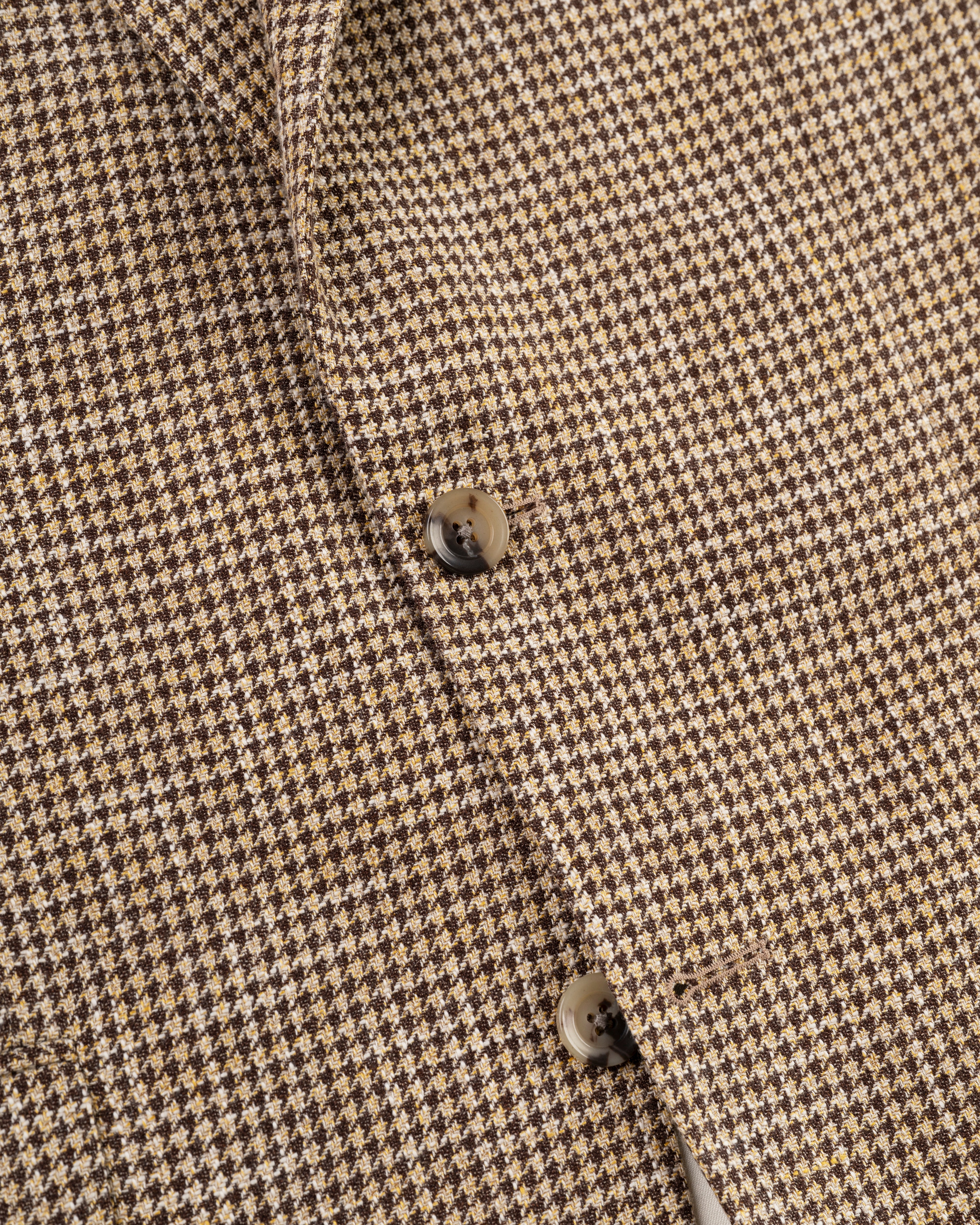 Made-in-Canada Tan & Brown Houndstooth Wool/Cotton Sport Coat