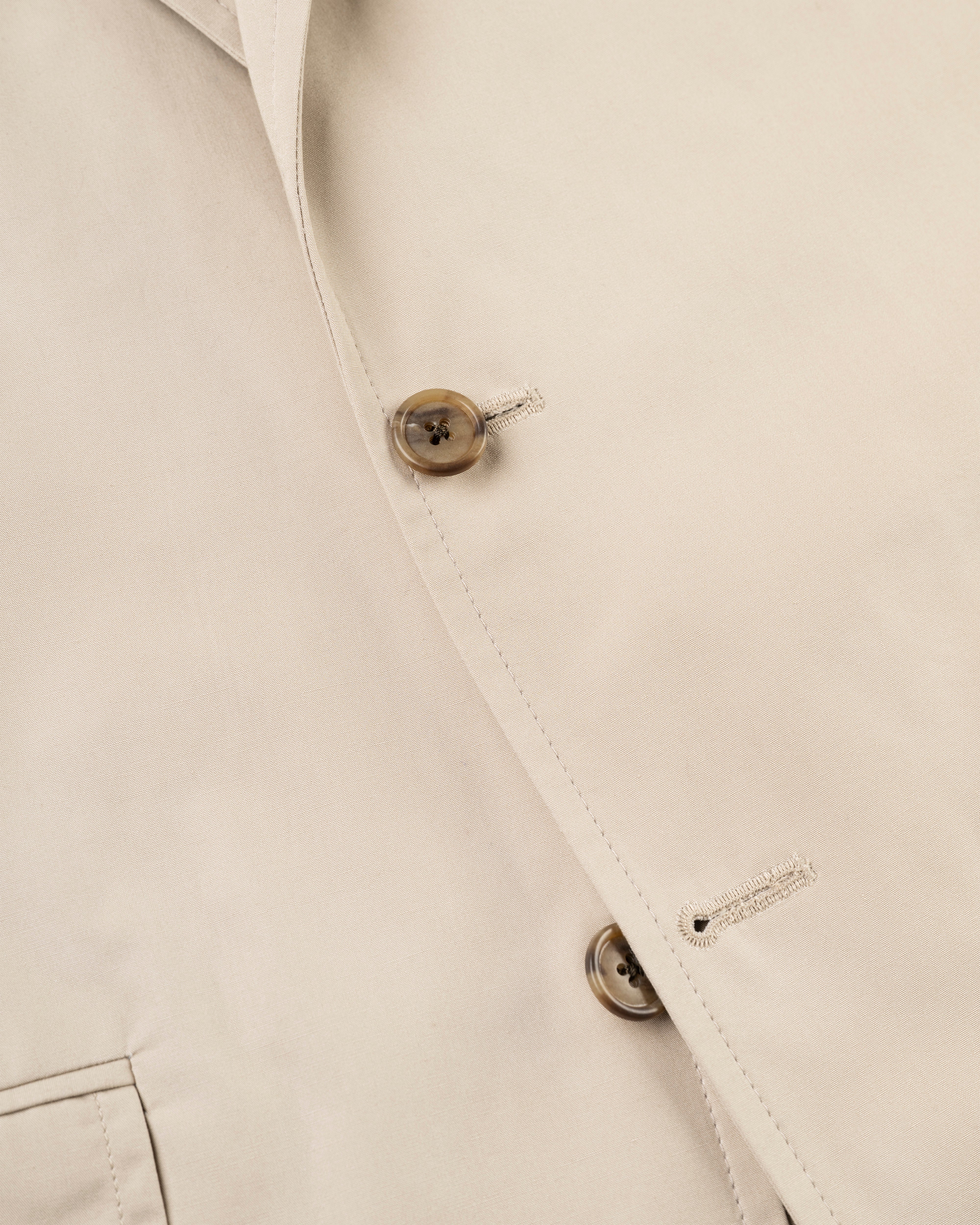 Made-in-Canada Solid Tan Cotton Poplin Suit