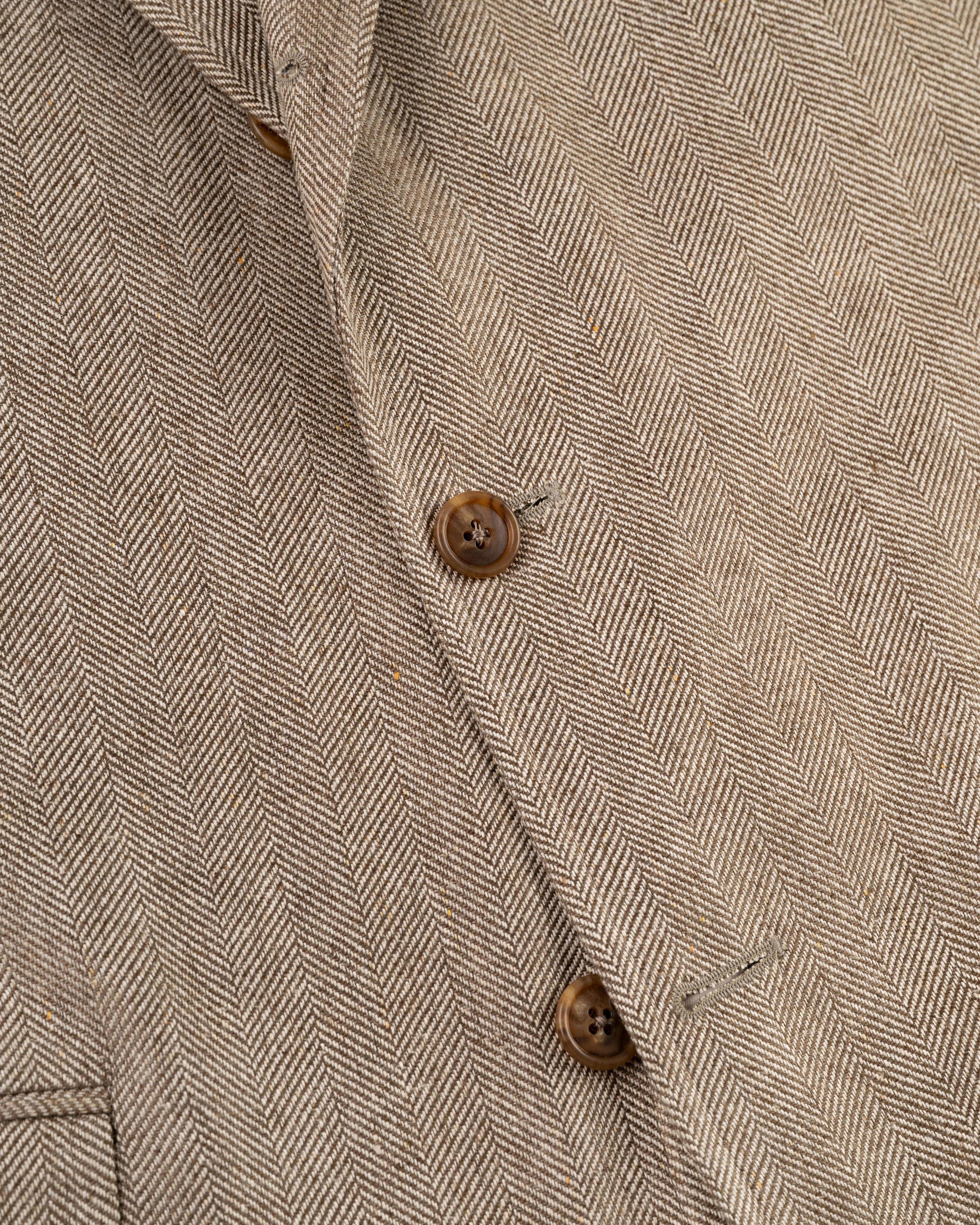 Tan Herringbone Silk Sport Coat | J. PRESS