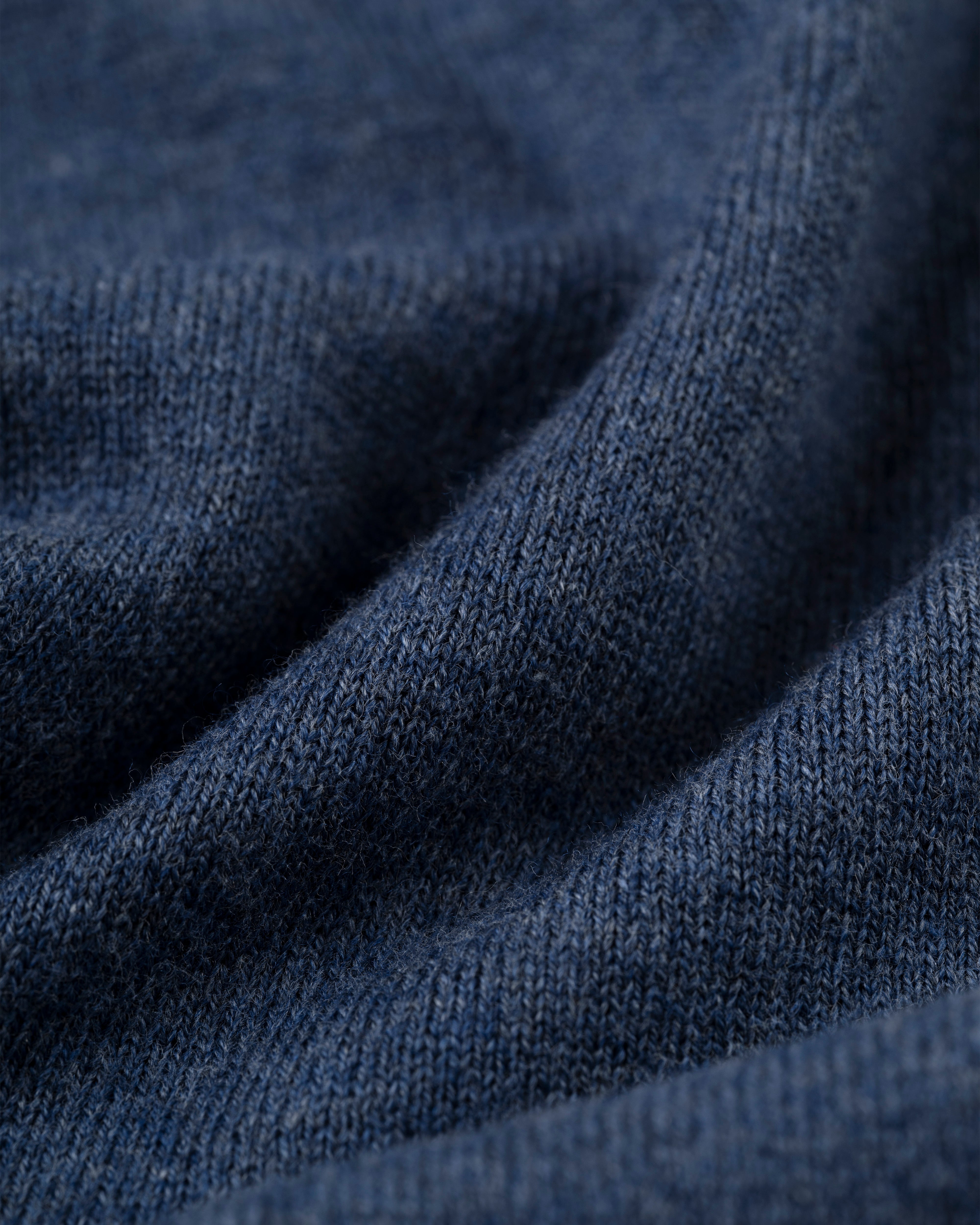 Medium Blue Cotton/Wool Crewneck Sweatshirt