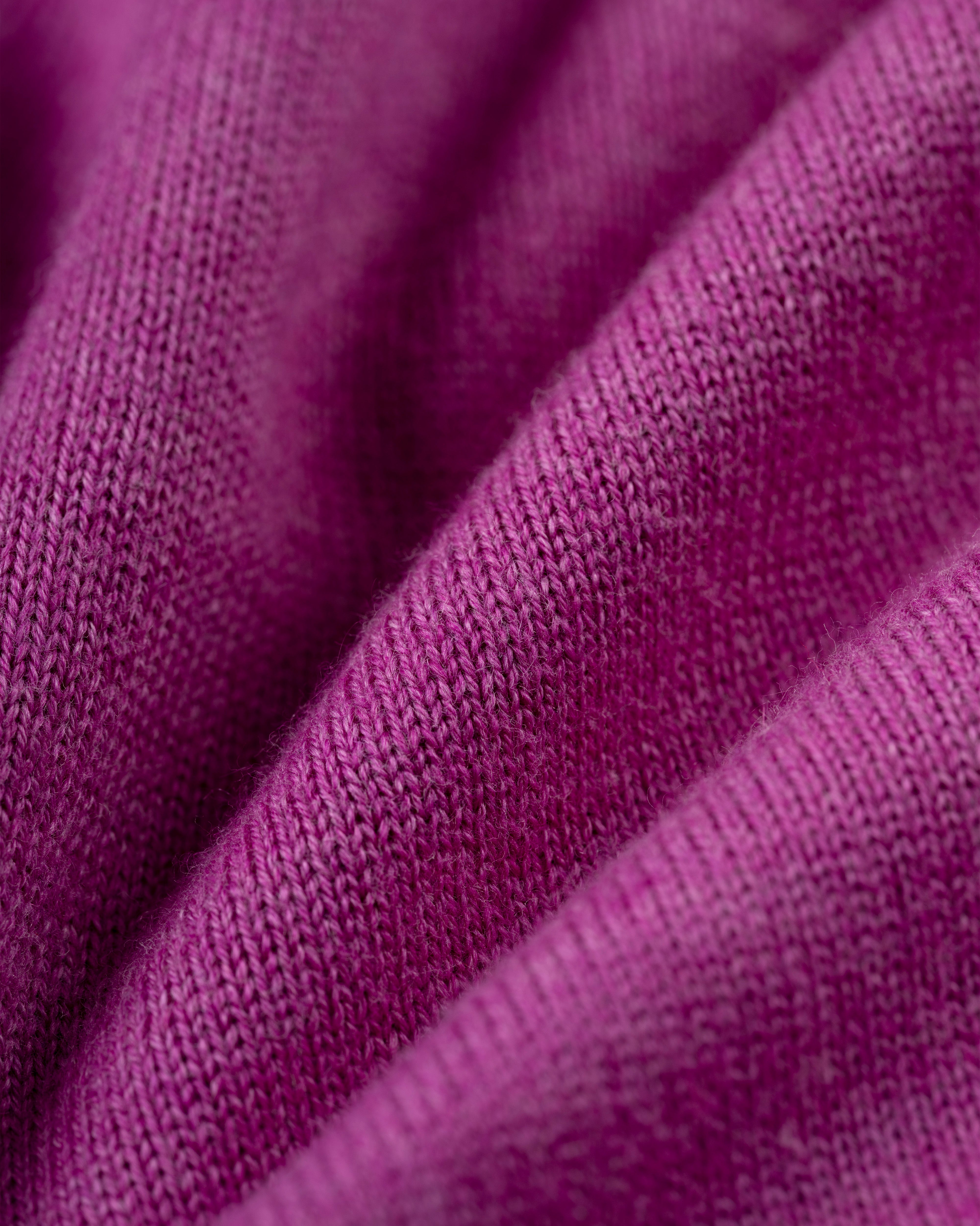 Purple Cotton-Cashmere Quarter-Zip Sweater