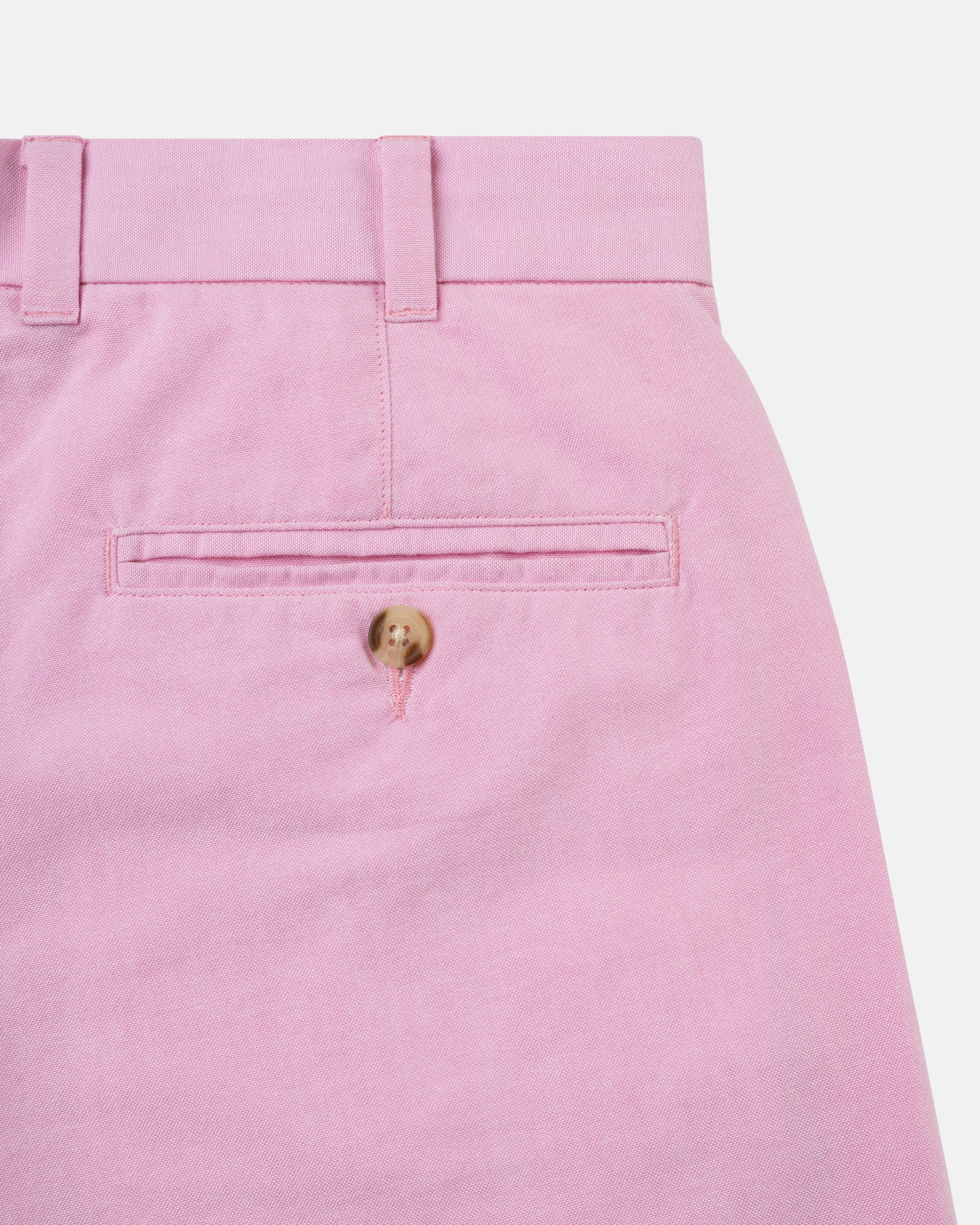 Pink Oxford Cloth Shorts - Trim Fit