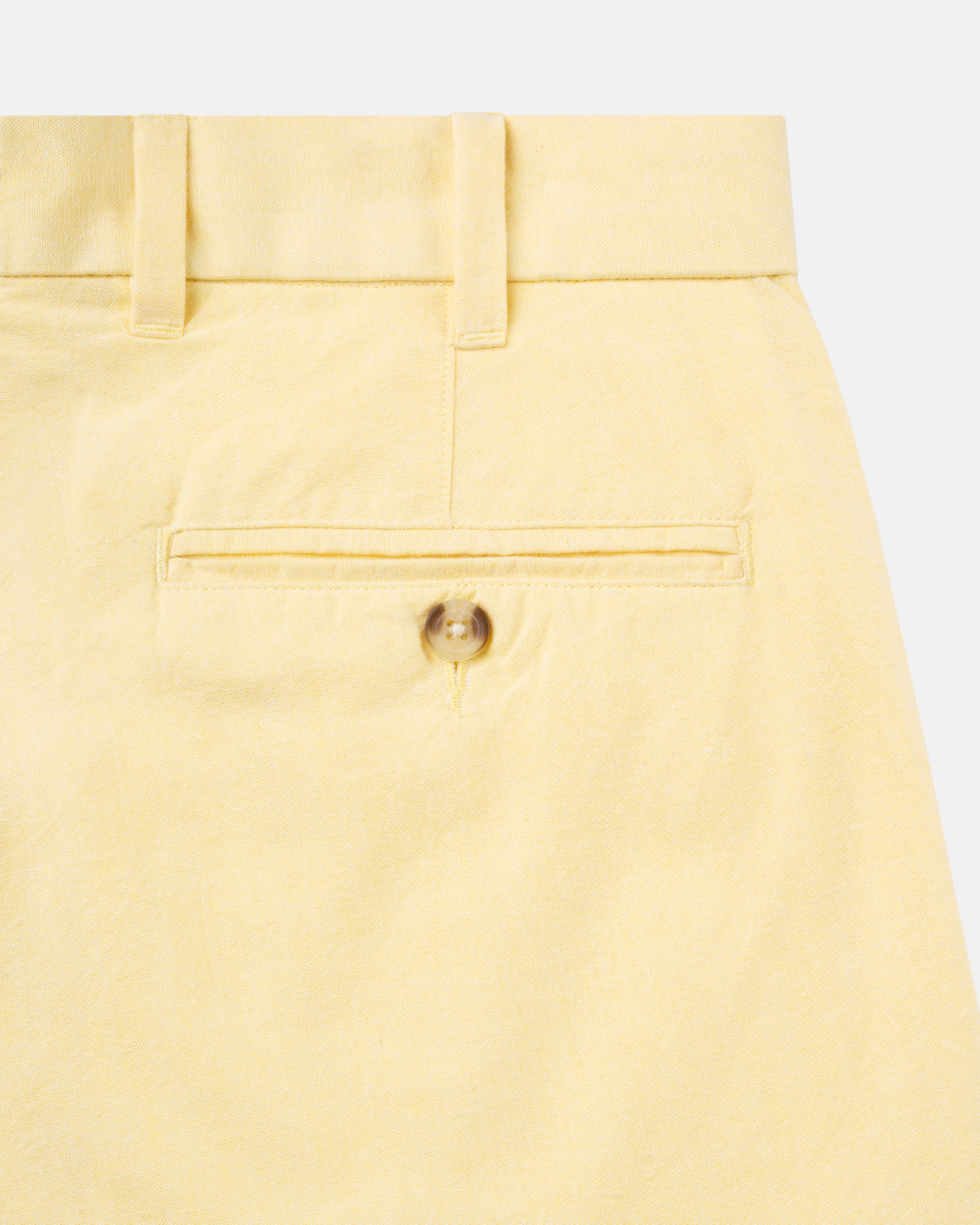 Yellow Oxford Cloth Shorts - Trim Fit