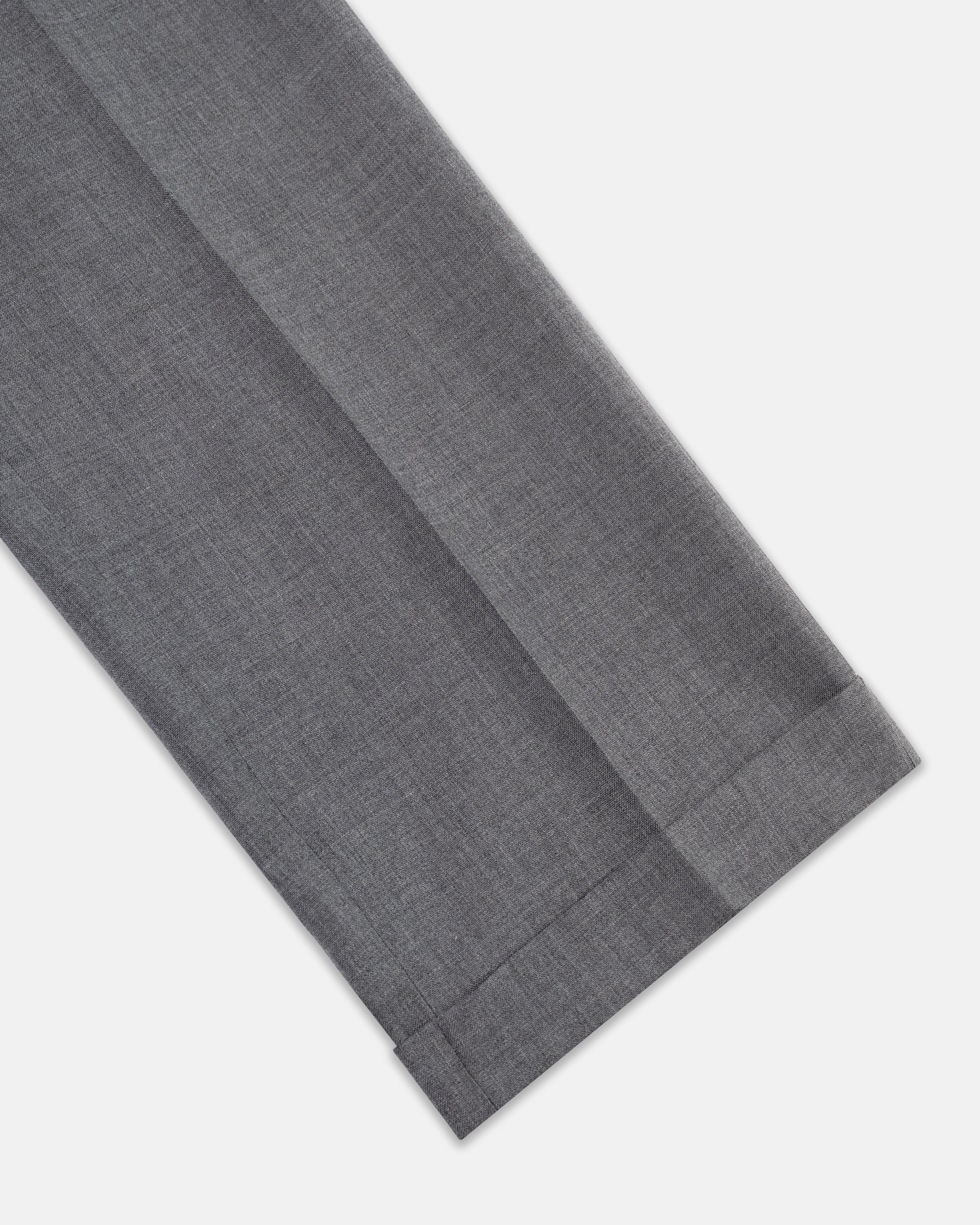 Solid Grey Wool Trouser | Men's Dress Pants | J. Press
