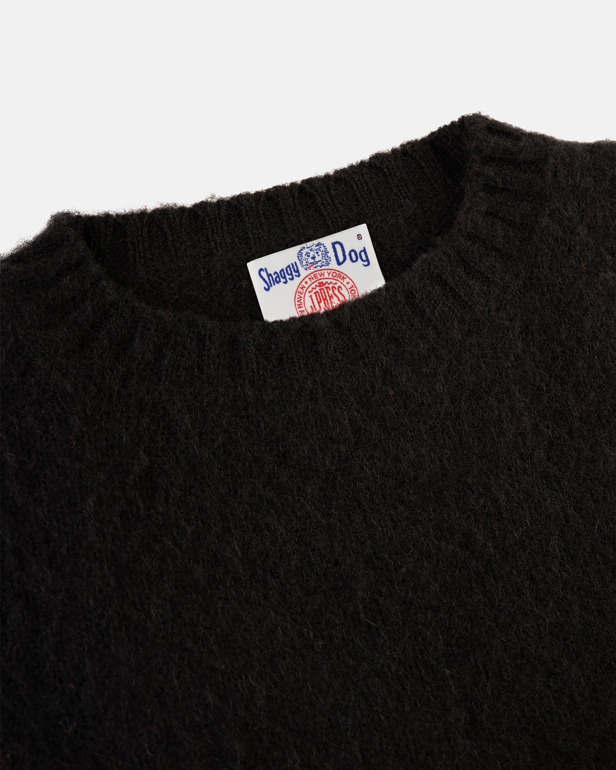 Shaggy Dog Sweater Black - Classic Fit | Men's Sweaters - J. Press