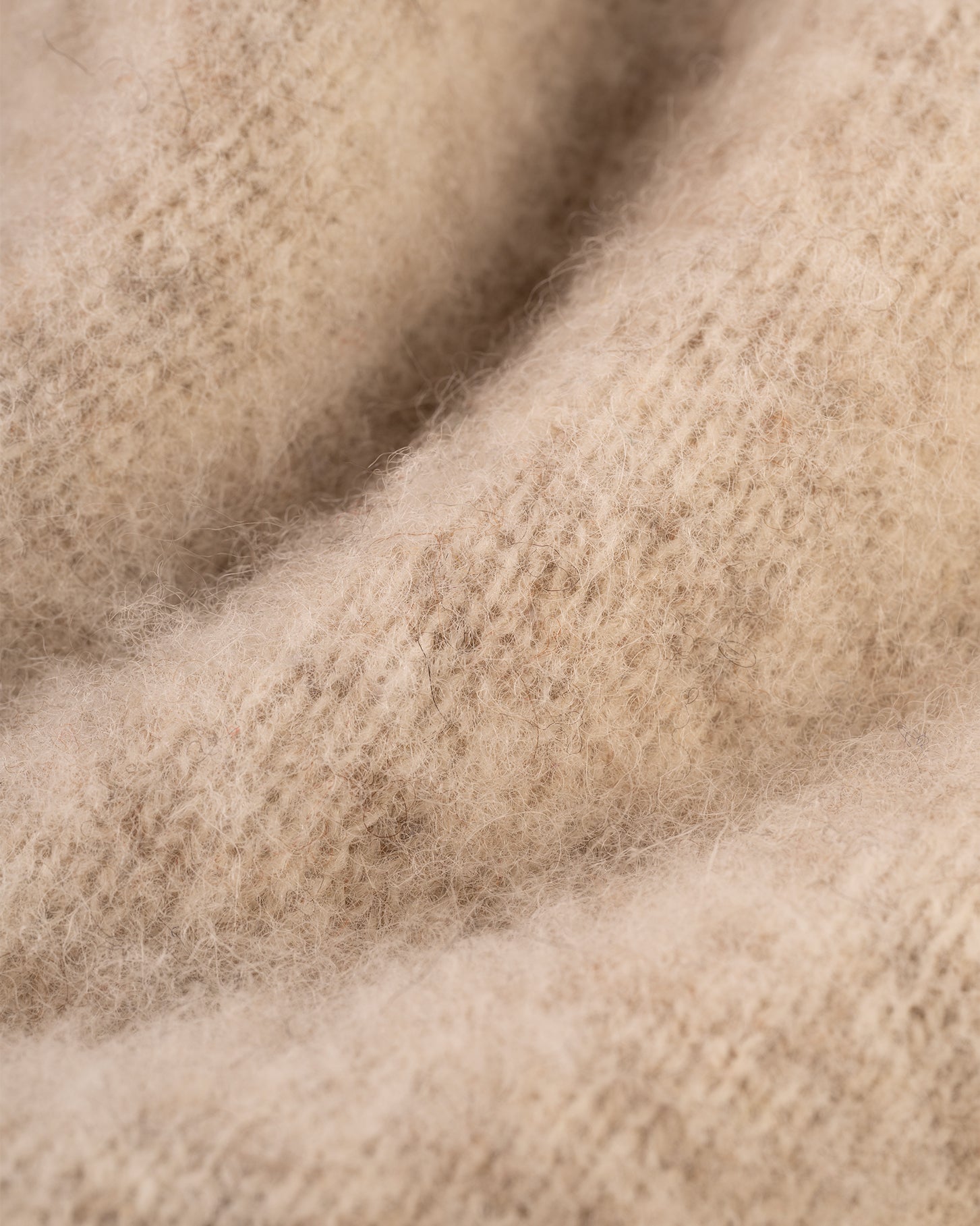 Made-in-Scotland Ivory Shaggy Dog Sweater - Classic Fit