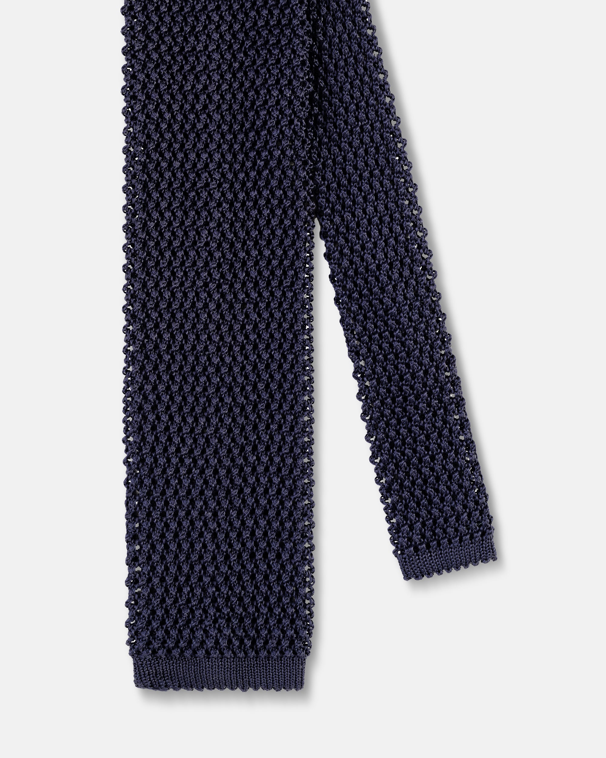 Solid Knit Tie - Blue | Men's Neck Ties & Clothing Accessories