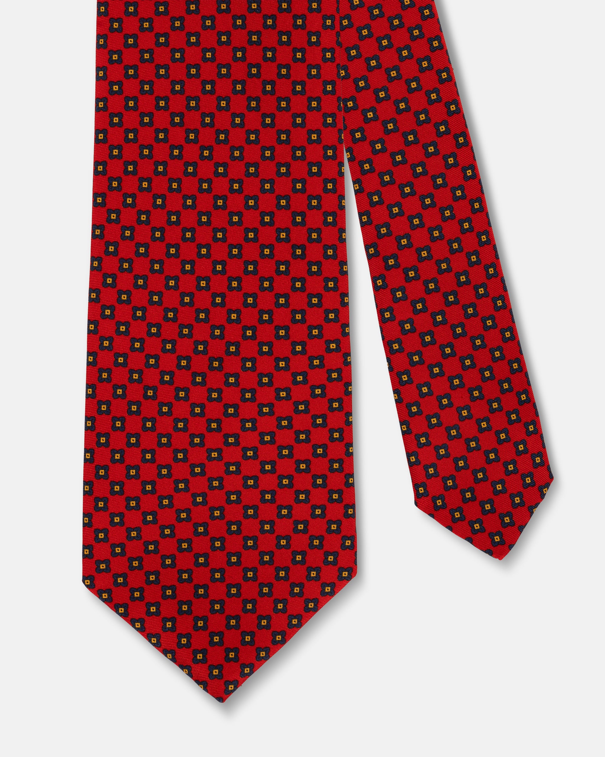 Made-in-UK Red Corolla Foulard Tie