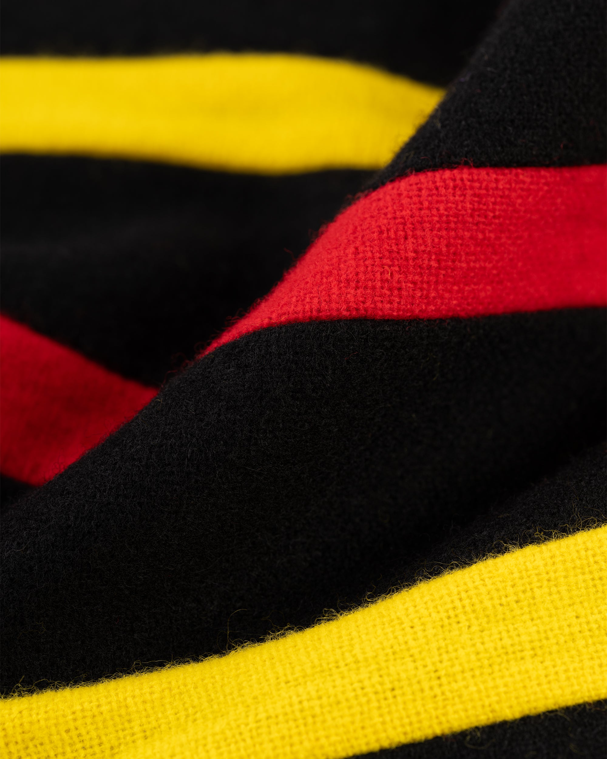 Made-in-England Black, Yellow & Red Wool Schoolboy Muffler