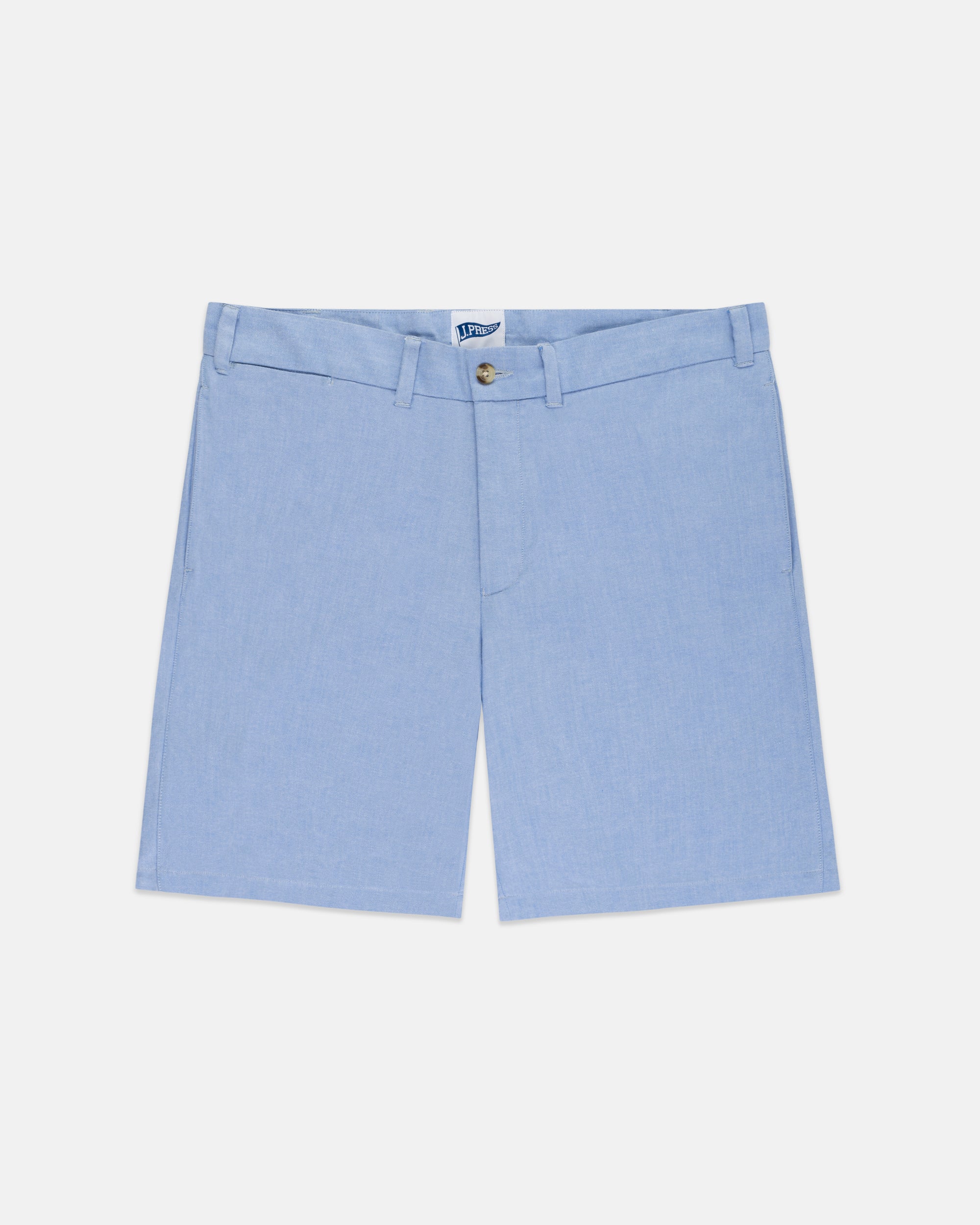 Blue Oxford Cloth Shorts - Trim Fit