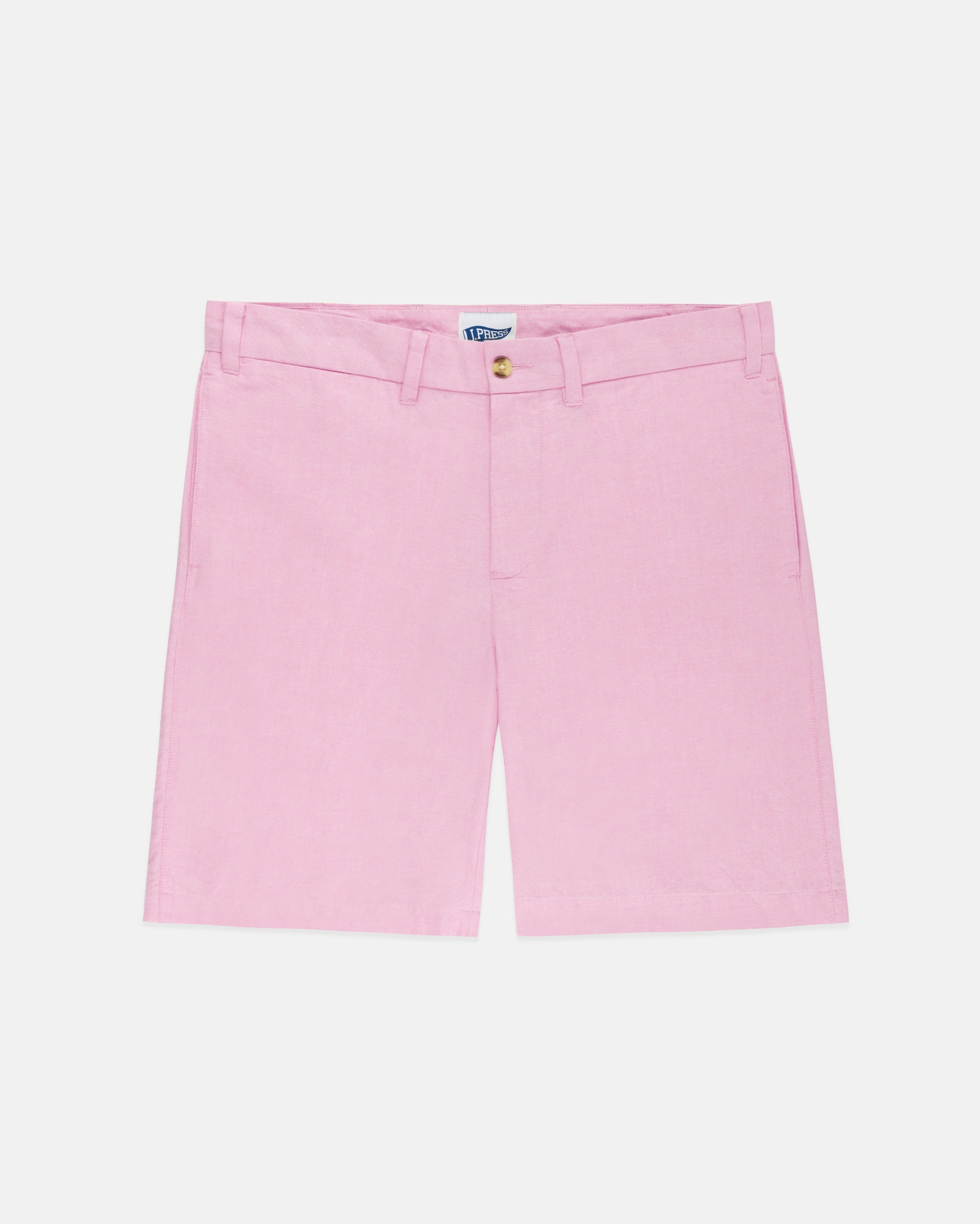 Pink Oxford Cloth Shorts - Trim Fit