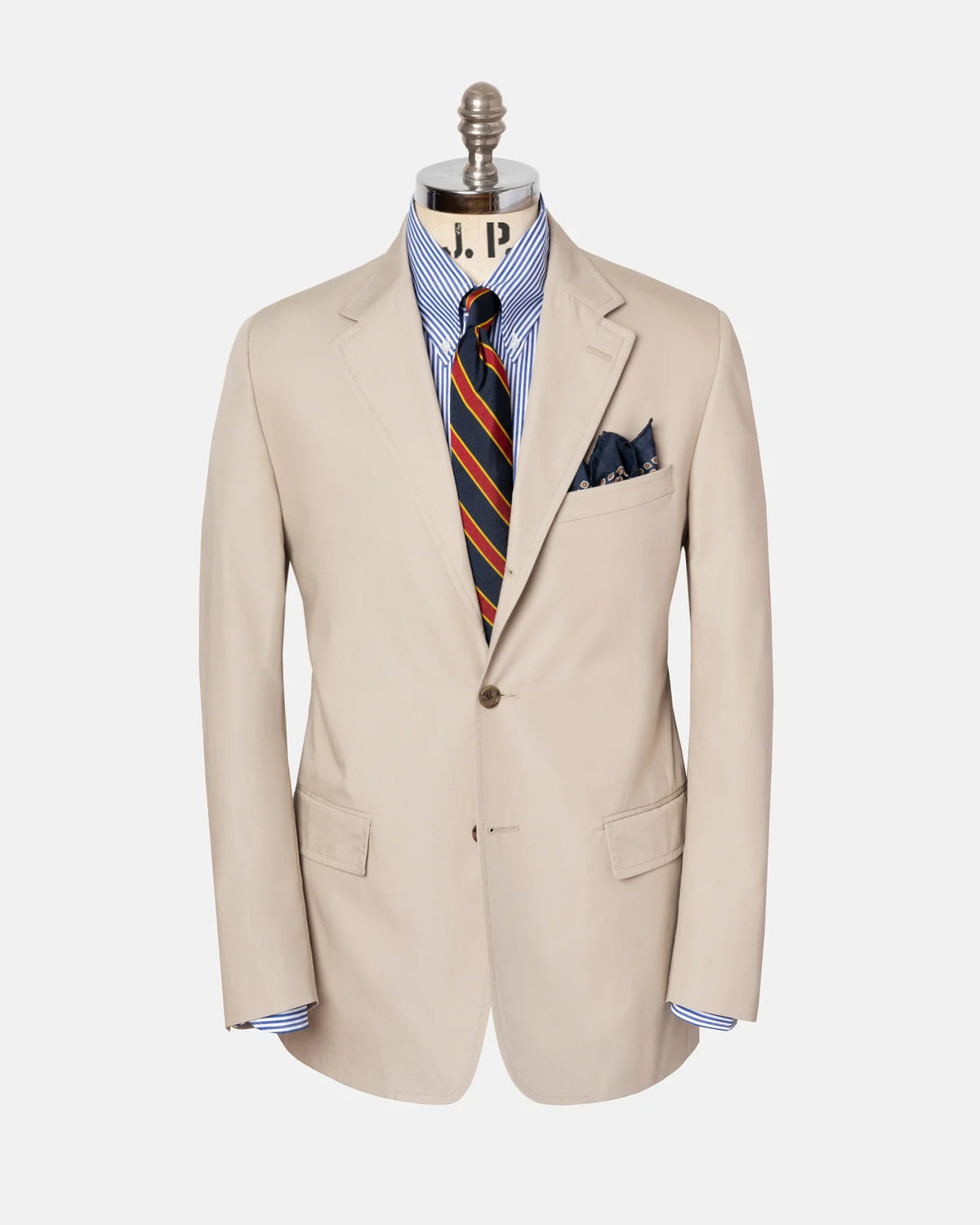 Tan Poplin Suit | Men
